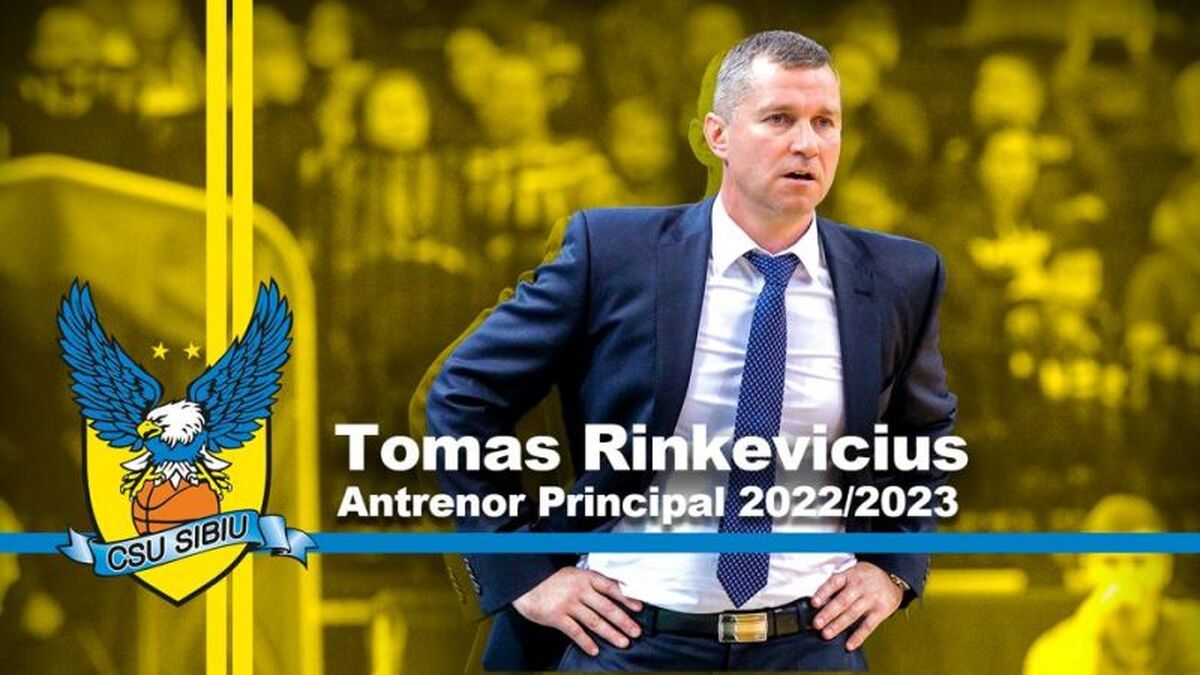 Un pas în față! Lituanianul Tomas Rinkevicius, noul antrenor principal al BC CSU Sibiu