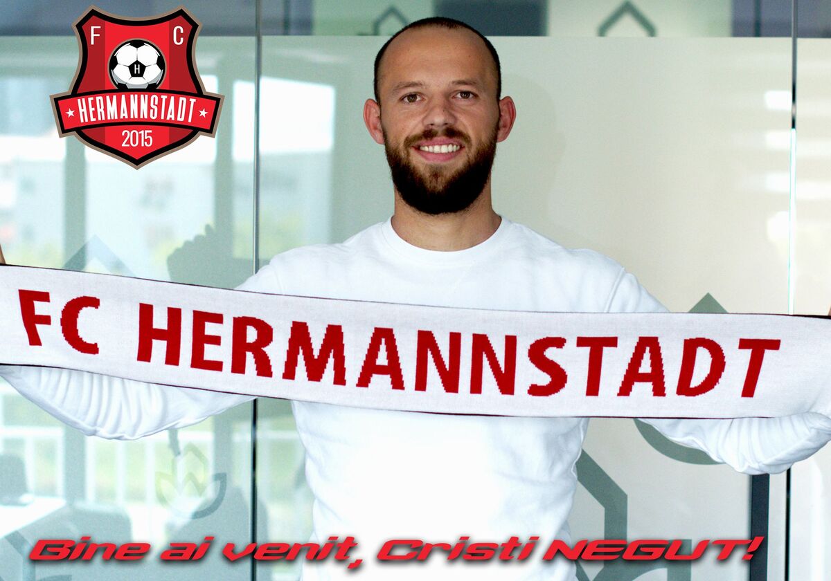 Cristi Neguț, primul transfer al verii la FC Hermannstadt. Fostul căpitan al Chindiei a semnat pe două sezoane