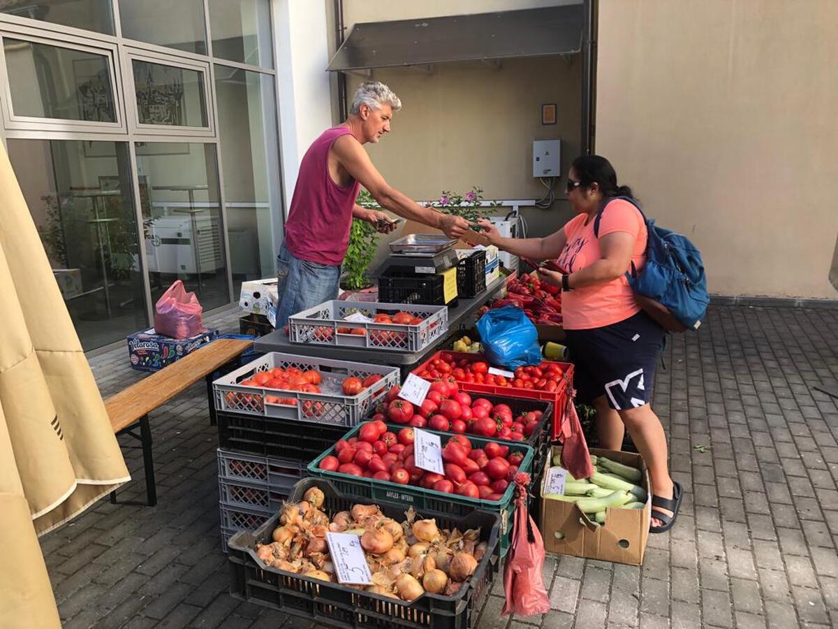 Piața volantă. „Vă sugerăm să fiți matinali și să veniți cât mai de dimineață la Consiliul Județean Sibiu”
