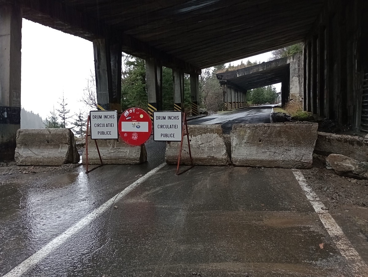 CNAIR: "Circulația pe Transfăgărășan și Transalpina se închide de luni, 06.11.2023, ora 08:00!"