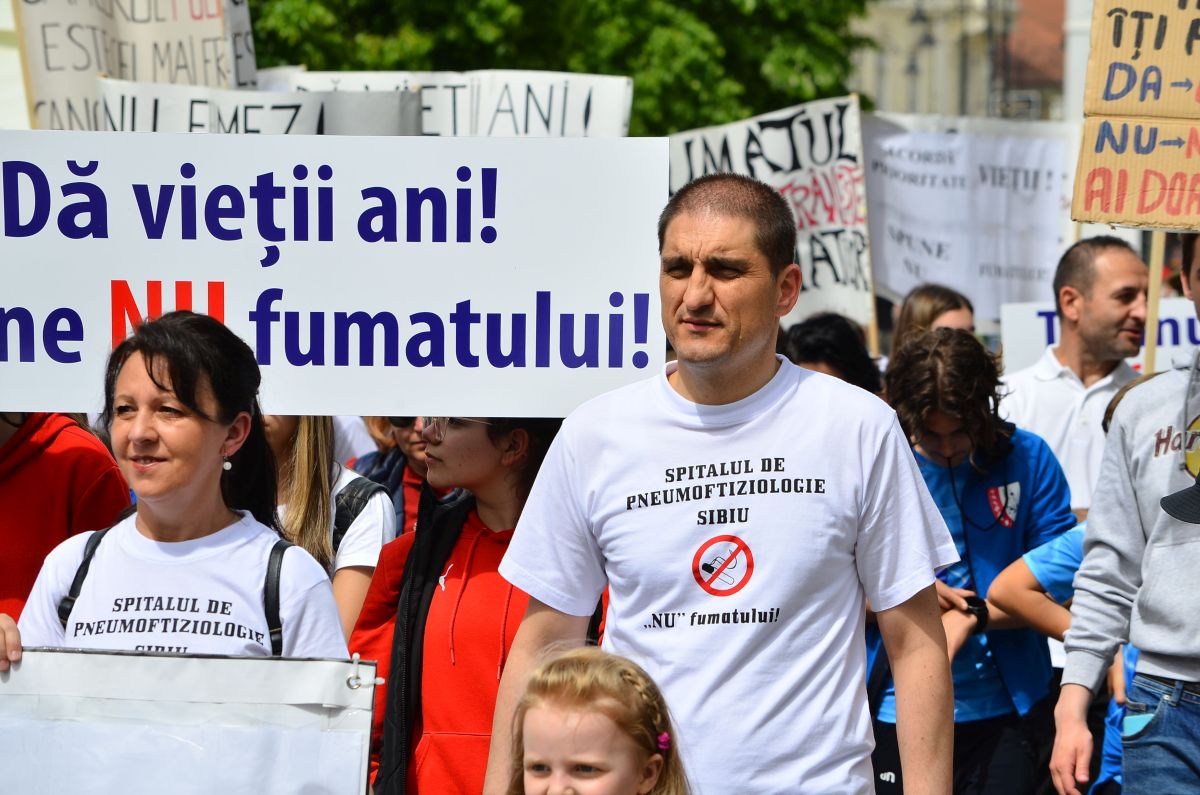 Campania antifumat a Spitalului de Pneumoftiziologie, la a opta ediție