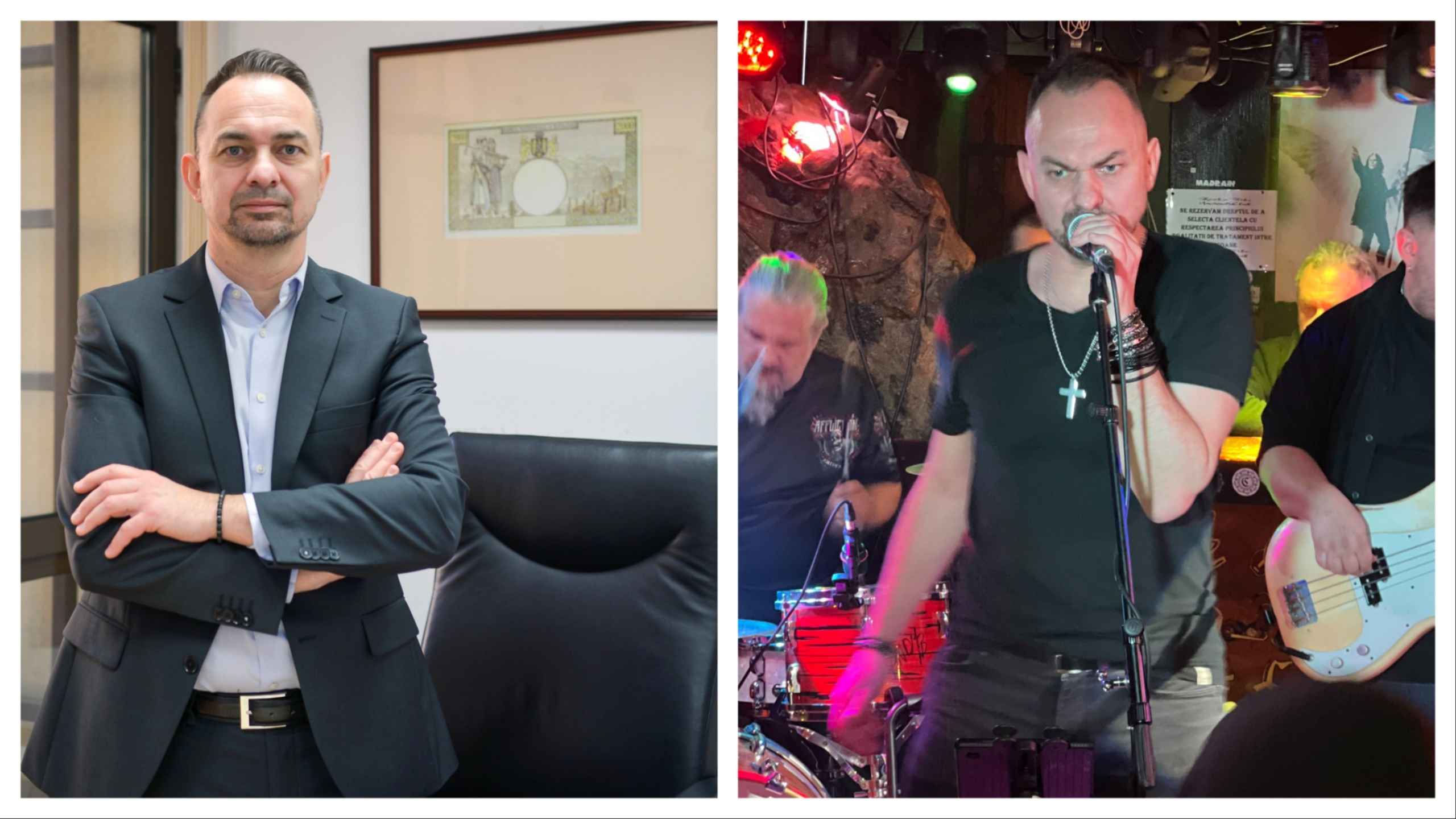 Ziua, cifre. Seara, note muzicale: Cosmin Cruțiu, rocker-ul care își împarte viața între cariera de director de bancă și cea de muzician