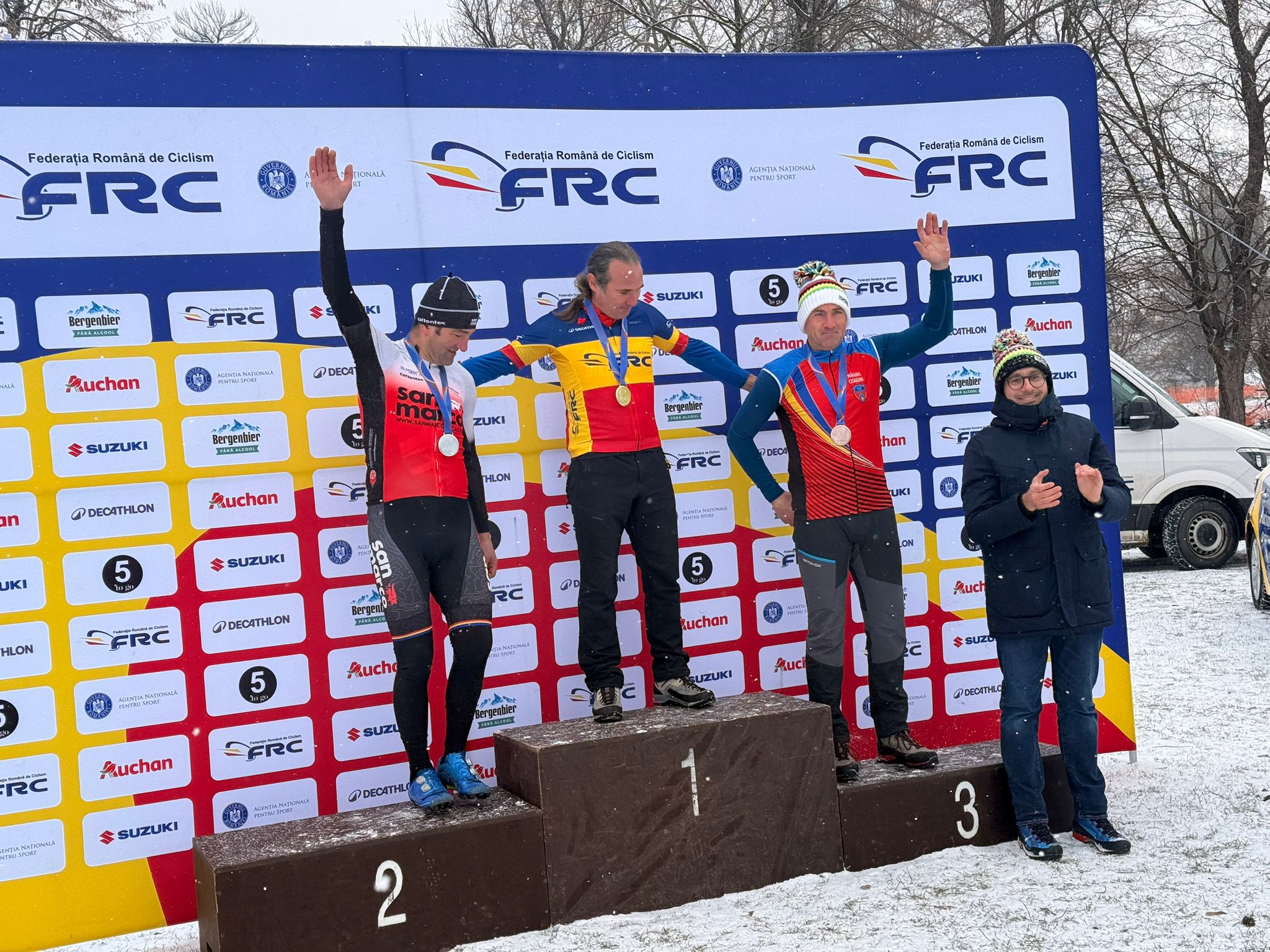 “Bronz” pentru Romulus Veştemean la Naţionalele de ciclocros, pe un traseu înzăpezit şi la -5 grade Celsius