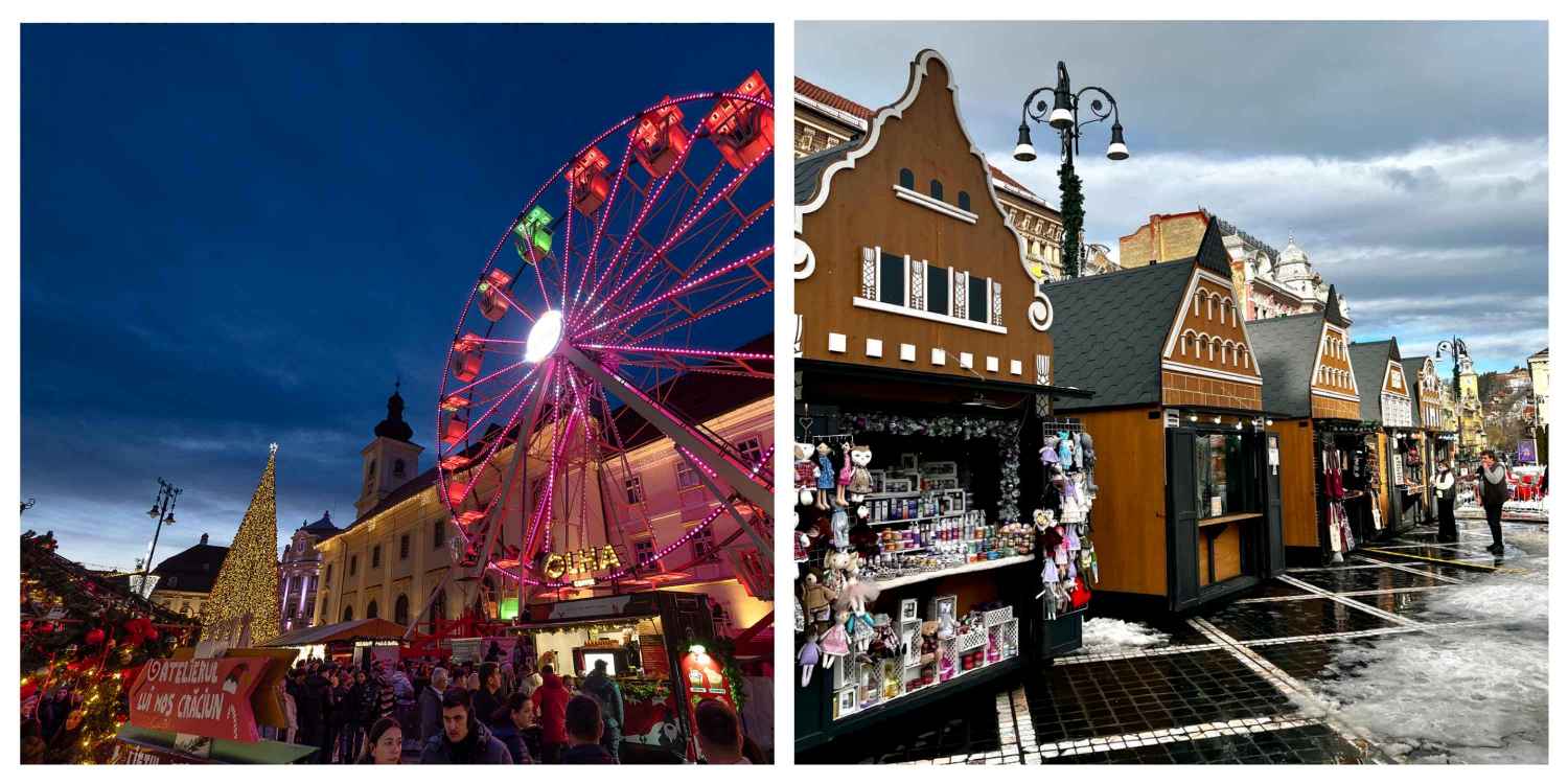 Brașov vs. Sibiu: târgurile de Crăciun, cu plusuri și minusuri