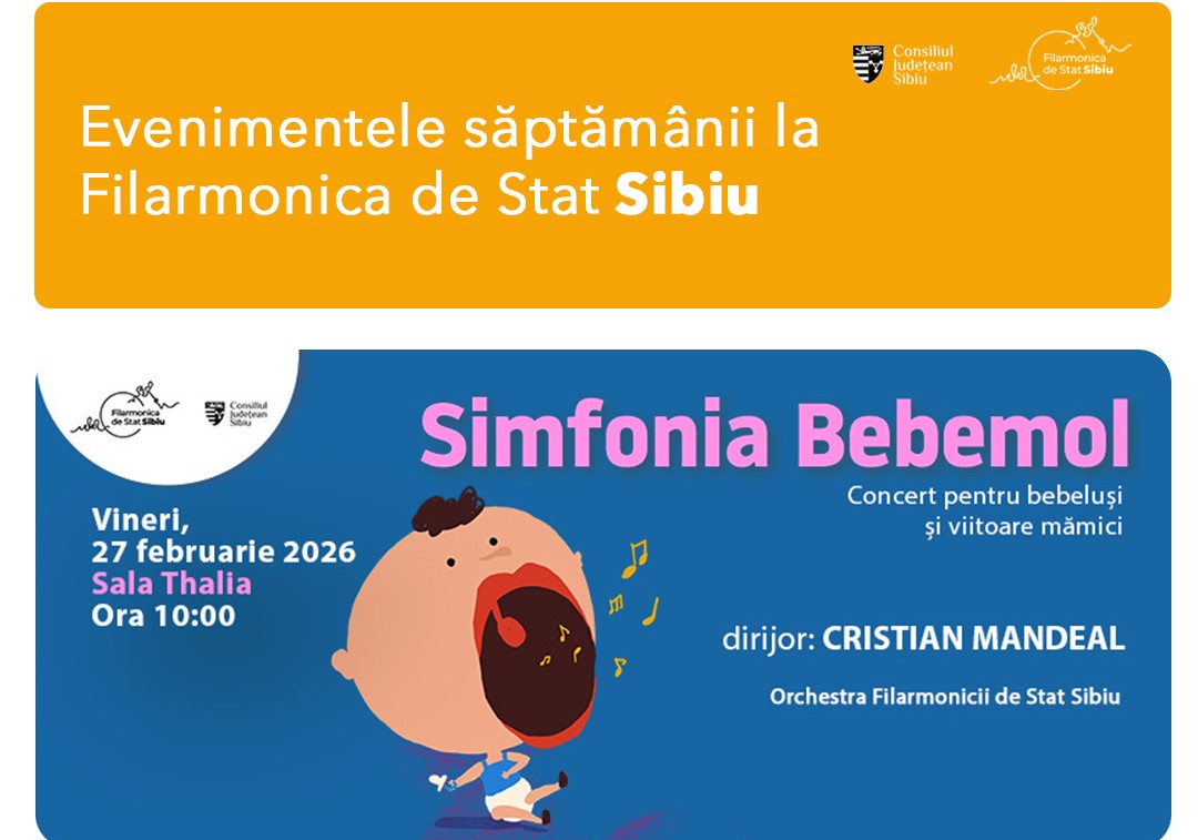 Concert pentru bebeluși și viitoare mămici la Filarmonica Sibiu: Cristian Mandeal revine la pupitru cu Brahms și Beethoven