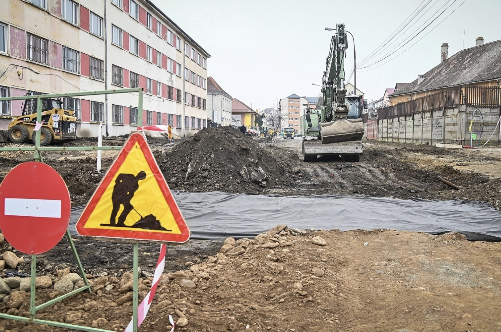 Noi restricții de trafic în Sibiu. Mai multe străzi se închid pentru lucrări la rețelele de utilități