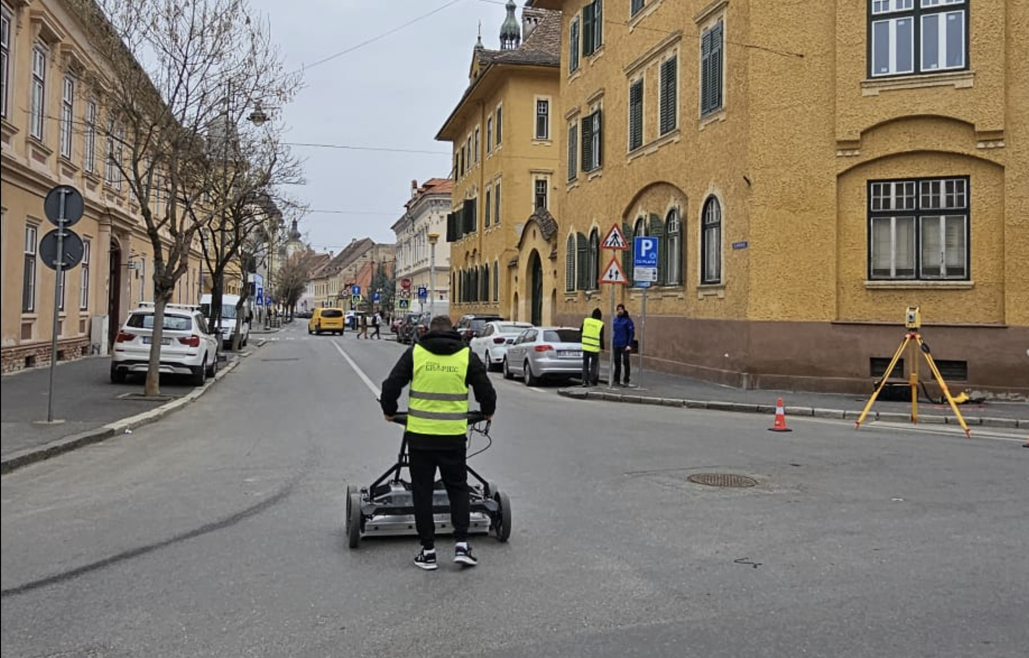 Tehnologie de ultimă generație, folosită pentru modernizarea străzii Mitropoliei din Sibiu