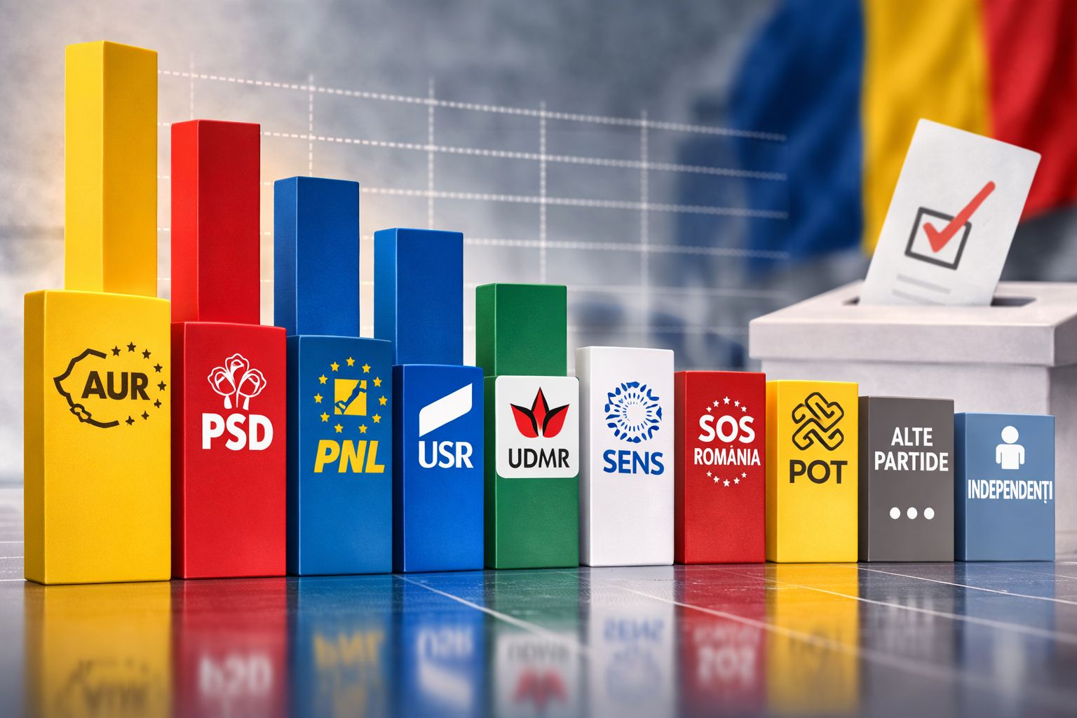 Sondaj INSCOP: Clasamentul partidelor. Ce ar vota românii dacă duminică ar avea loc alegeri