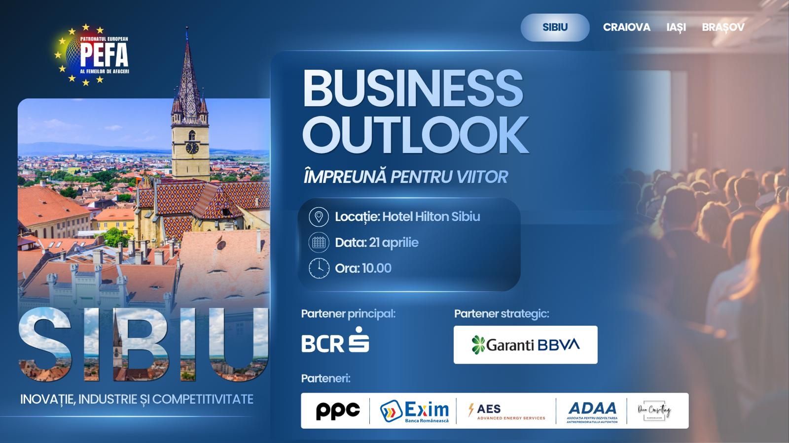 Sibiu deschide Business Outlook 2026: un exemplu de dezvoltare economică, competitivitate și inovație