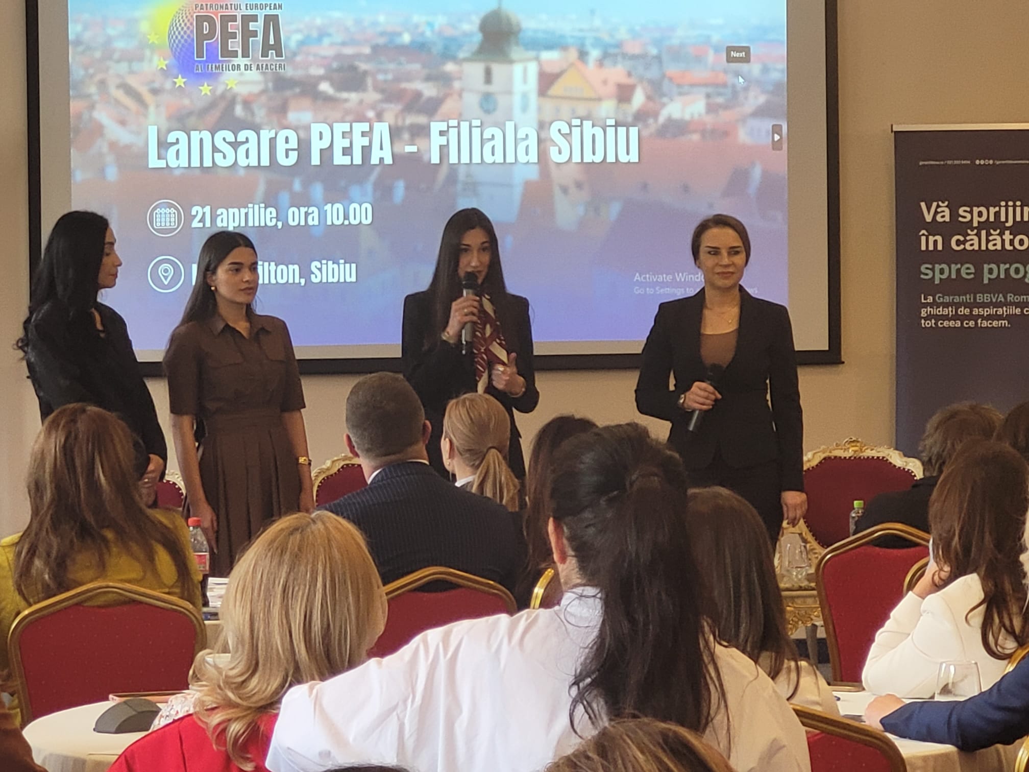 PEFA Sibiu: trei antreprenoare preiau conducerea filialei locale