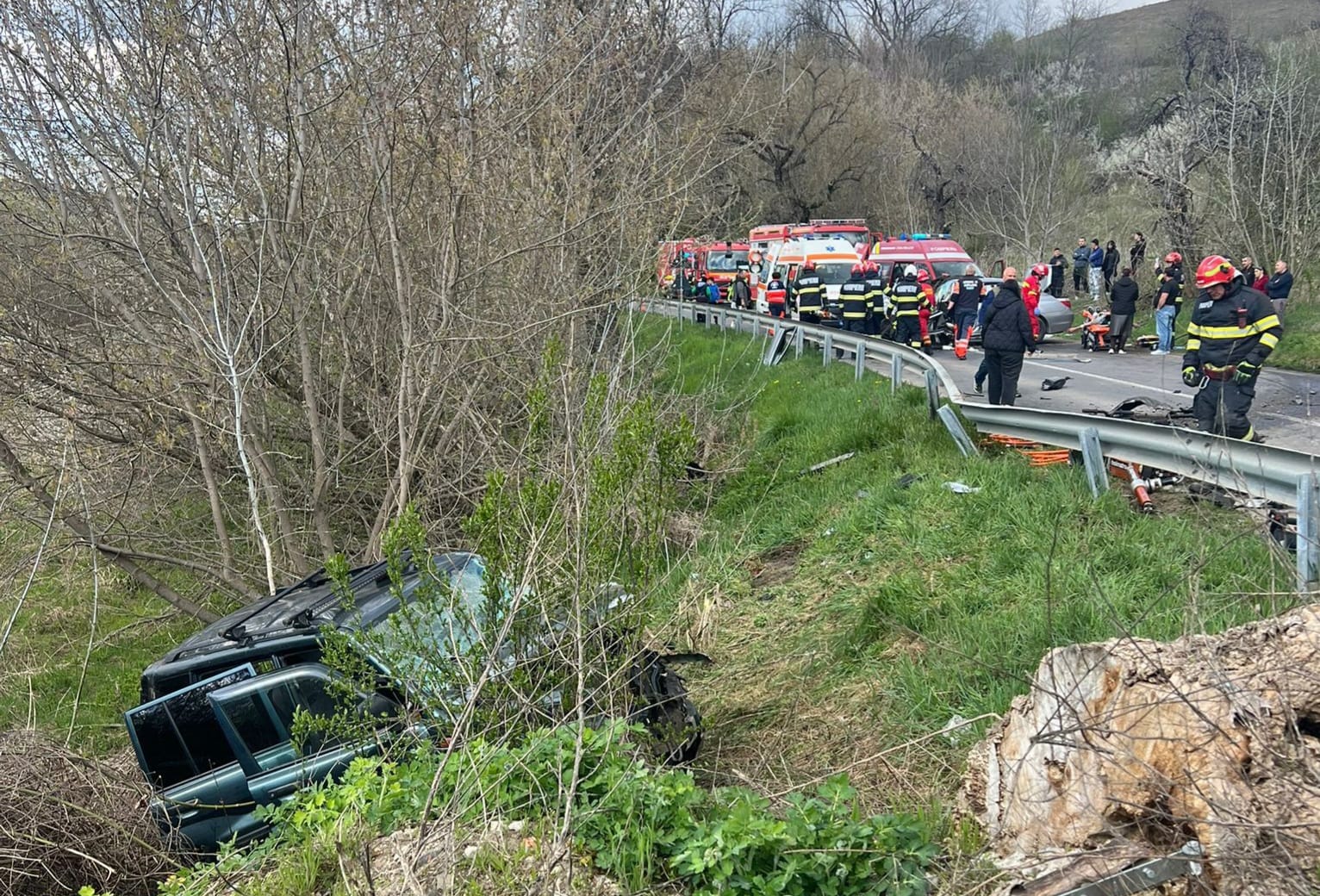 (UPDATE) 5 persoane rănite grav în accidentul de la Mediaş