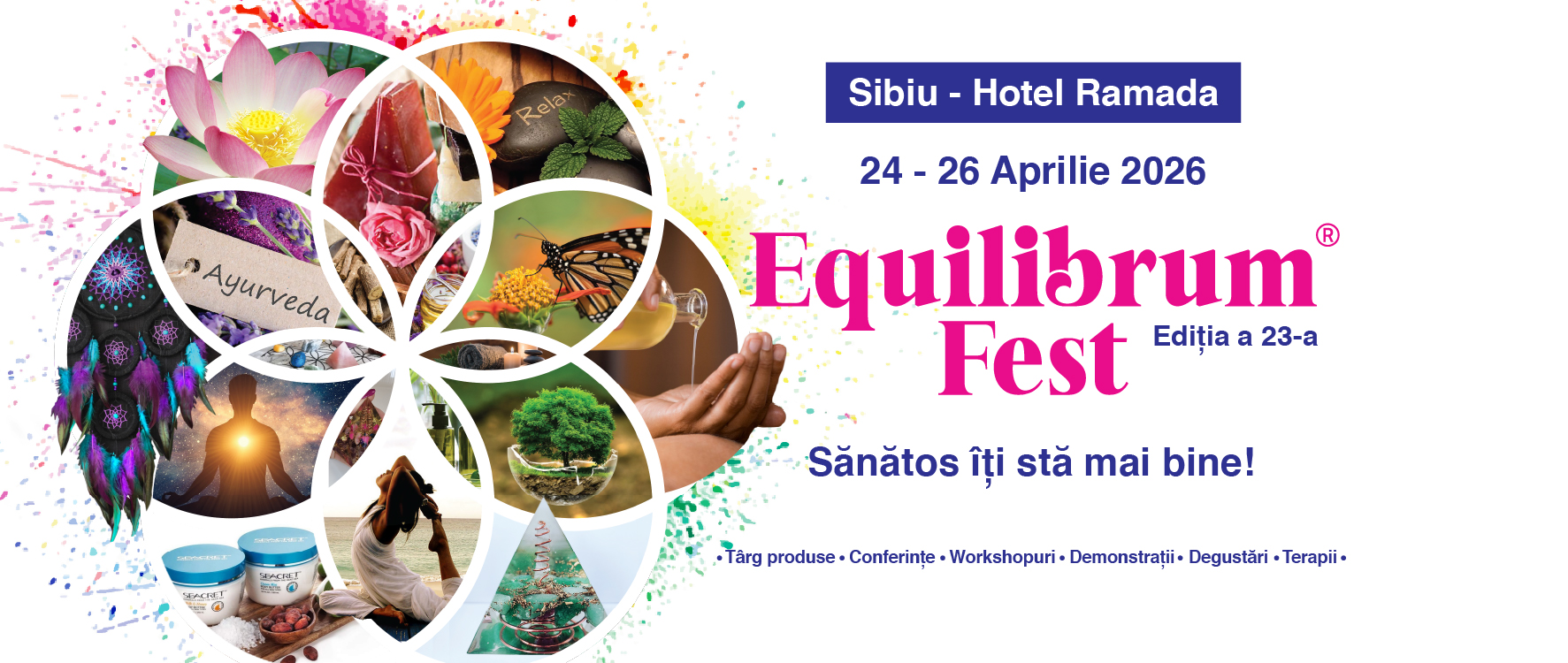Festivalul sănătății revine la Sibiu: Equilibrum Fest începe vineri la Hotel Ramada
