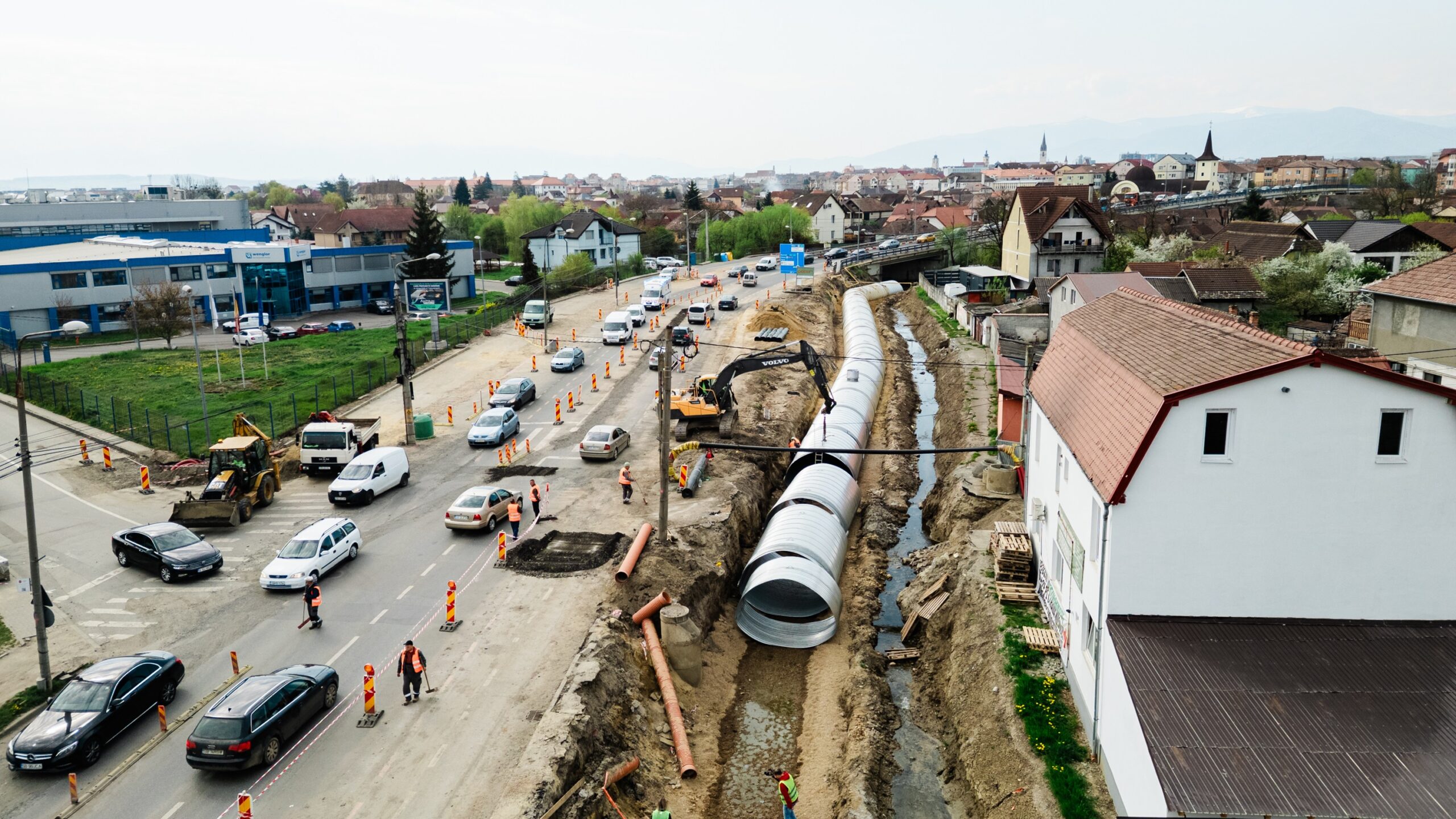 Lucrările de modernizare și lărgire a Căii Șurii Mari aduc o premieră tehnică pentru Municipiul Sibiu
