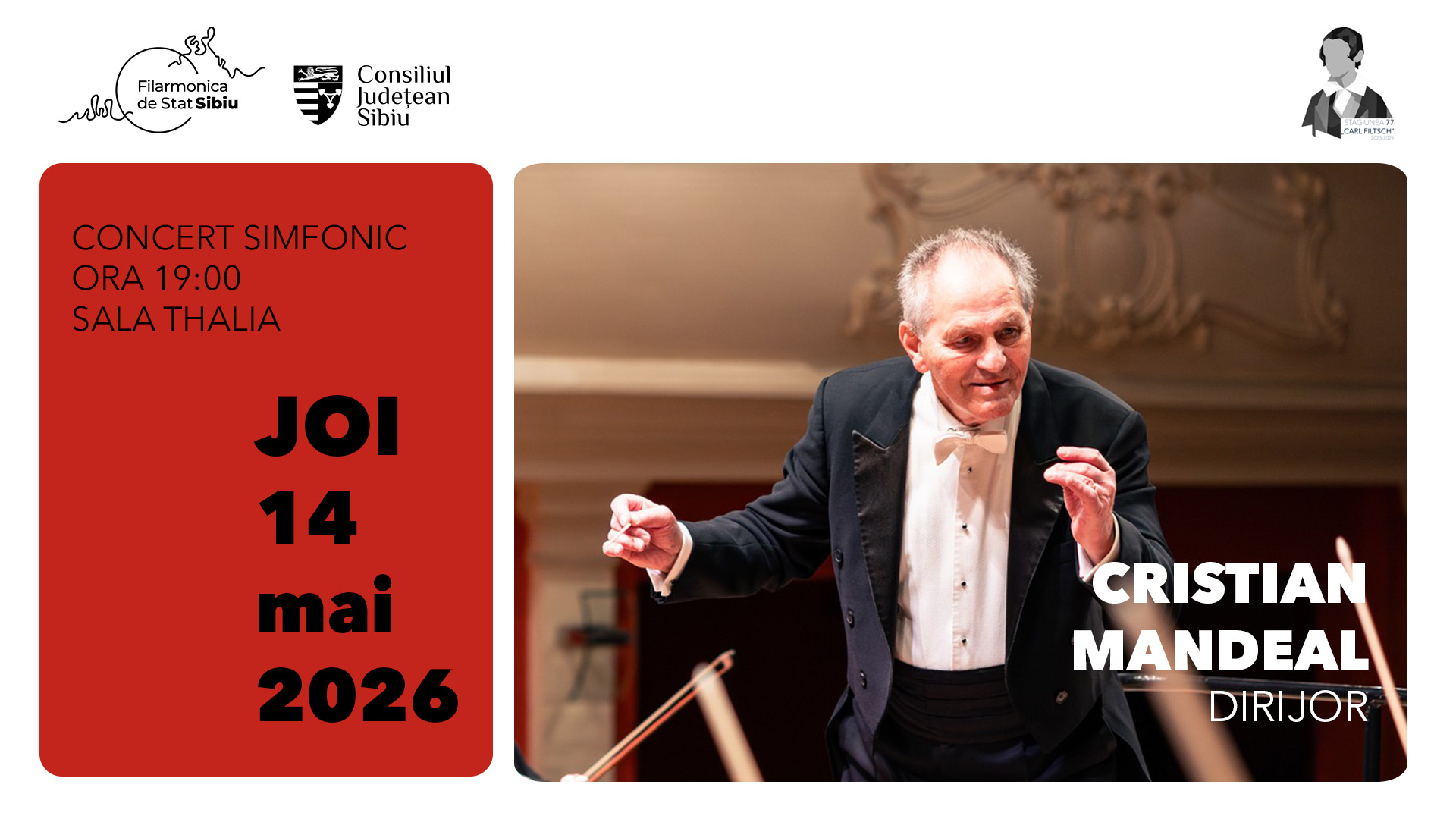 Tango, Mozart și jazz contemporan, în această săptămână la Filarmonica de Stat Sibiu