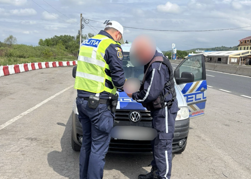 Amenzi, permise reținute și dosare penale după o acțiune a polițiștilor pe DN 1, în Sibiu