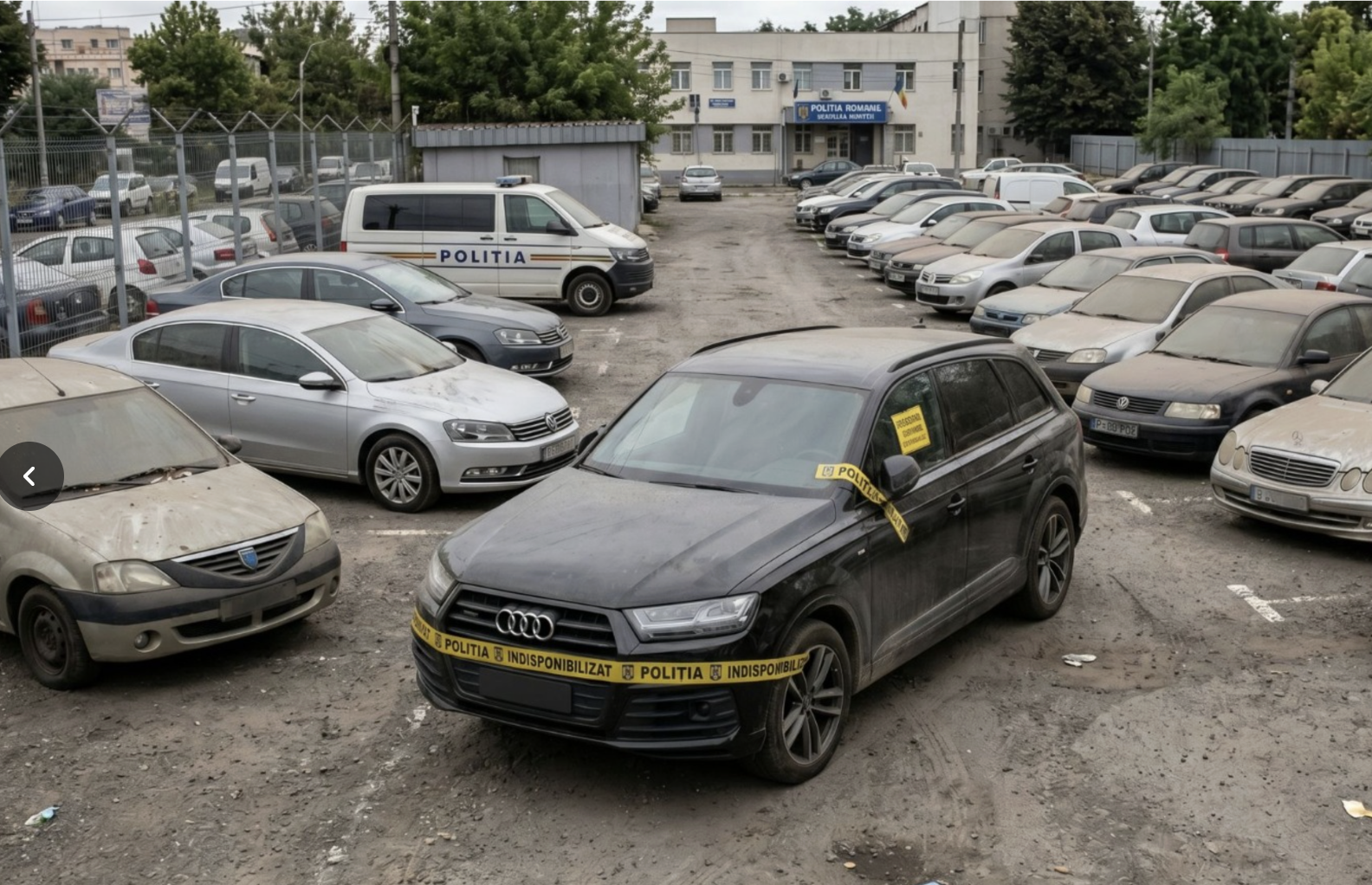 Justiție românească: mașină sub sechestru la Sibiu de aproape 15 ani