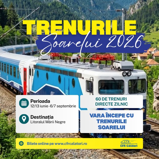 CFR a lansat „Trenurile Soarelui”