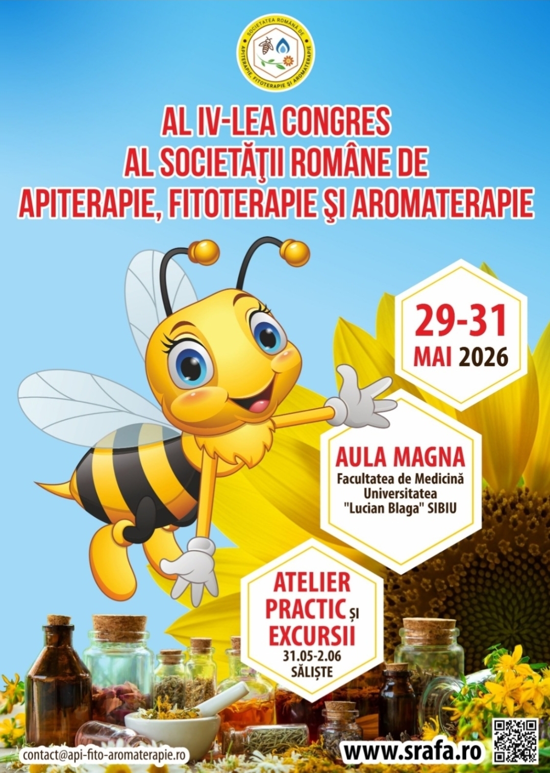Sibiul este gazda Congresului de Apiterapie, Fitoterapie şi Aromaterapie
