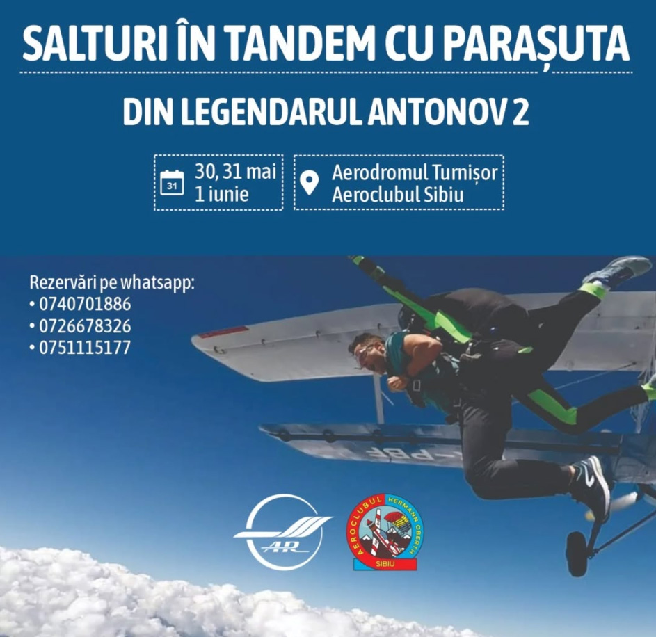 Zbor peste Sibiu: Air Show după 29 de ani
