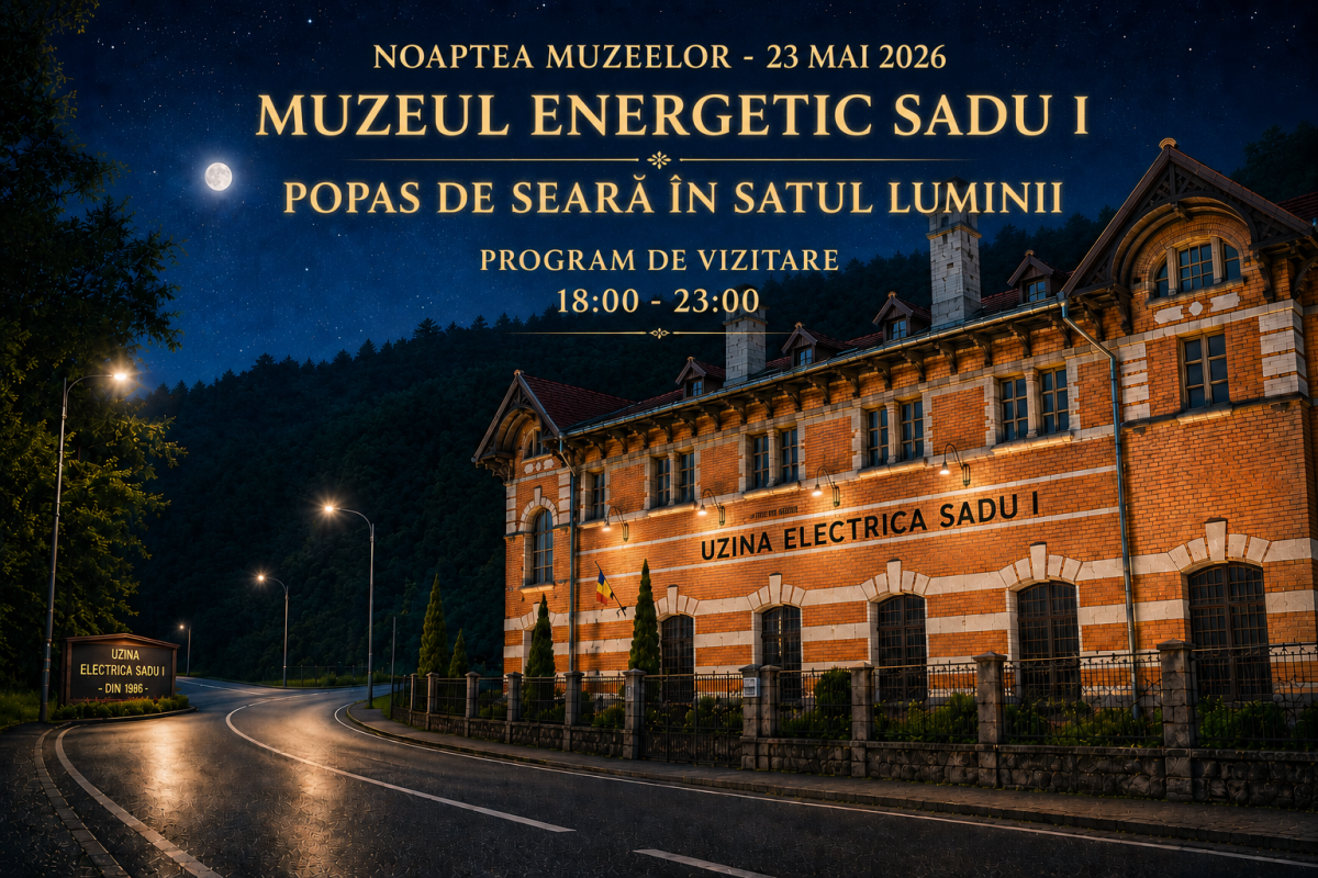 Muzeul Energetic Sadu I poate fi vizitat de Noaptea Muzeelor