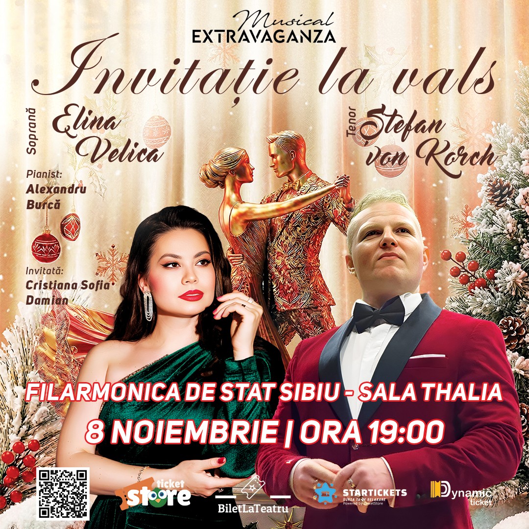 Sibiul găzduieşte concertul „INVITAȚIE LA VALS”. Cu prezenţă sibiană în distribuţie