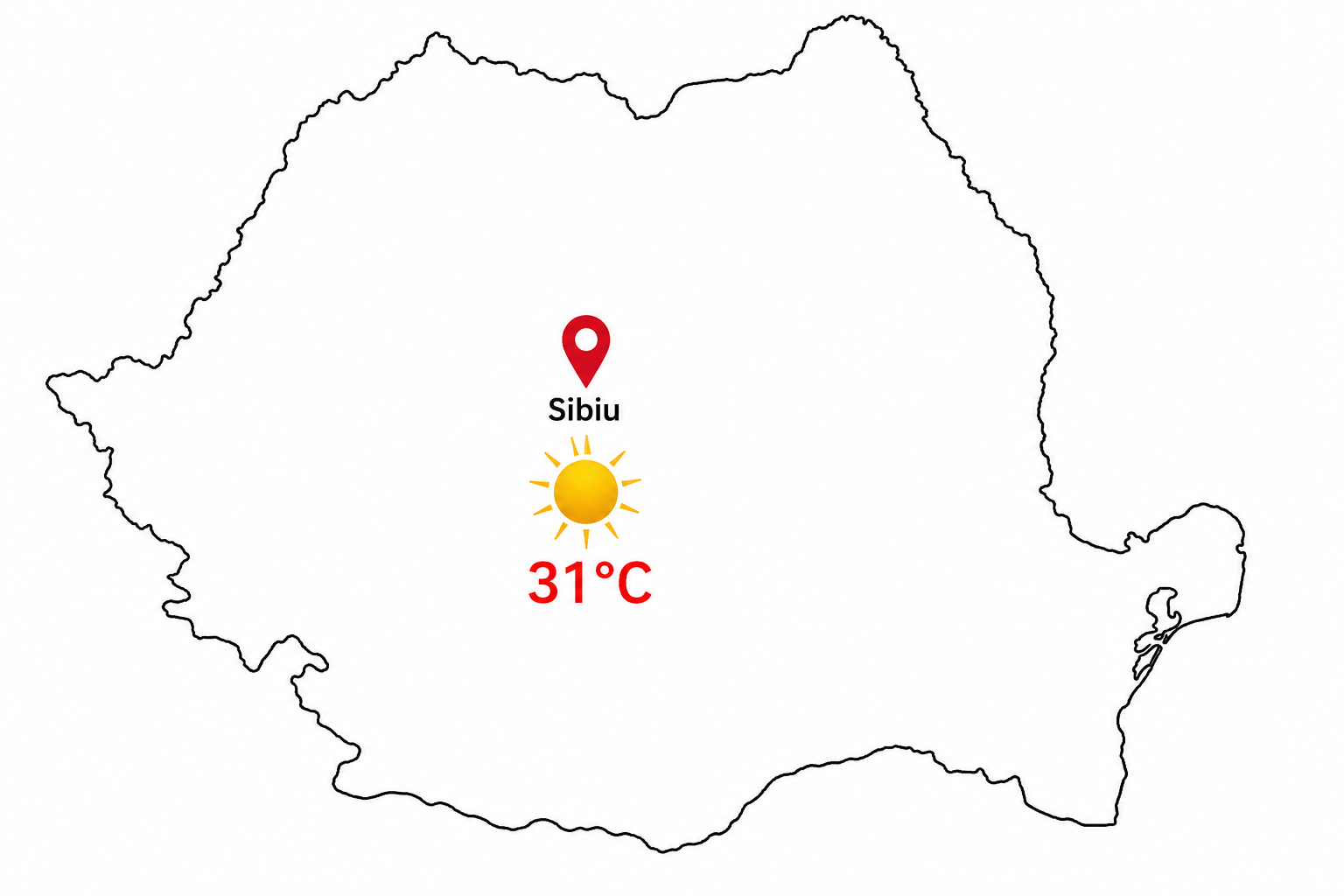 Sibiu: Vreme caldă, dar și risc de furtuni la munte. Meteorologii au emis avertizări pentru următoarele două zile