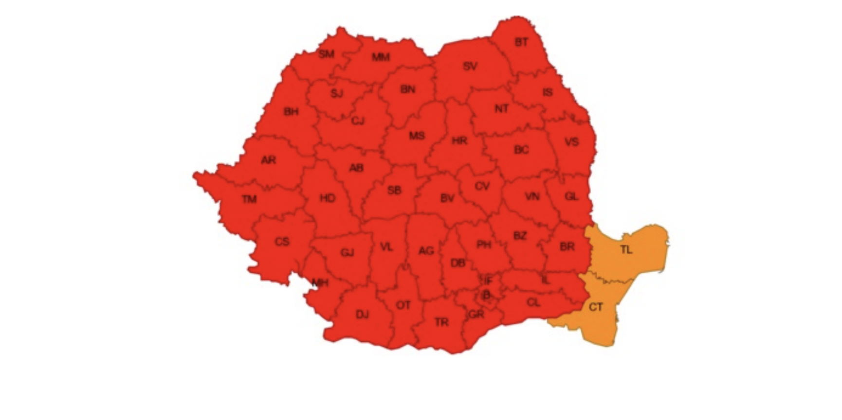 Cod roșu de caniculă și vijelii puternice în Sibiu. Meteorologii avertizează: urmează două zile cu fenomene extreme
