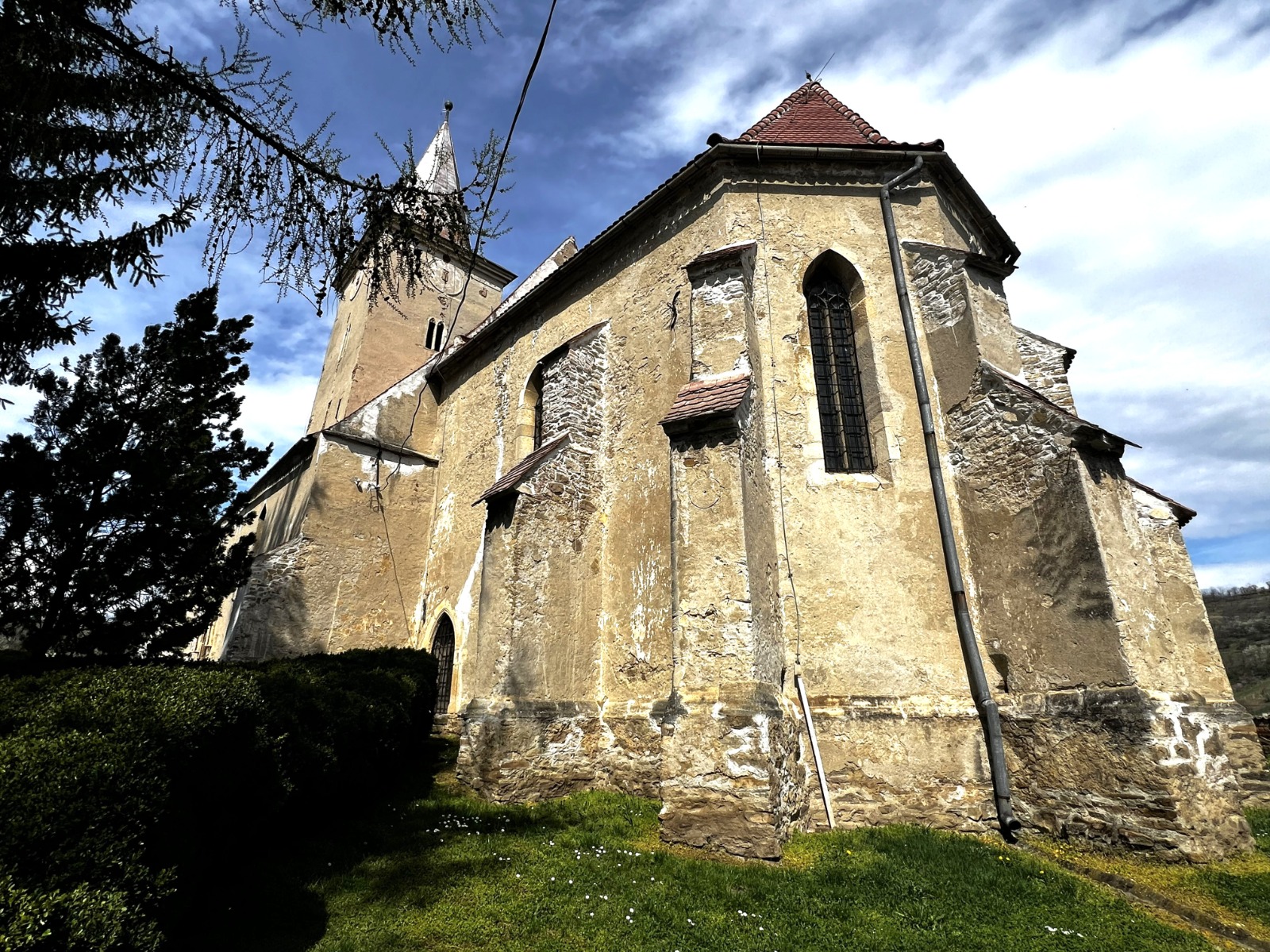Drumeție printre cireșii sălbatici și vizită la Biserica săsească din Curciu