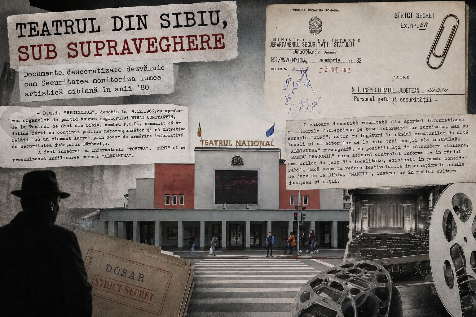 Securitatea și Teatrul din Sibiu: istorii din spatele cortinei