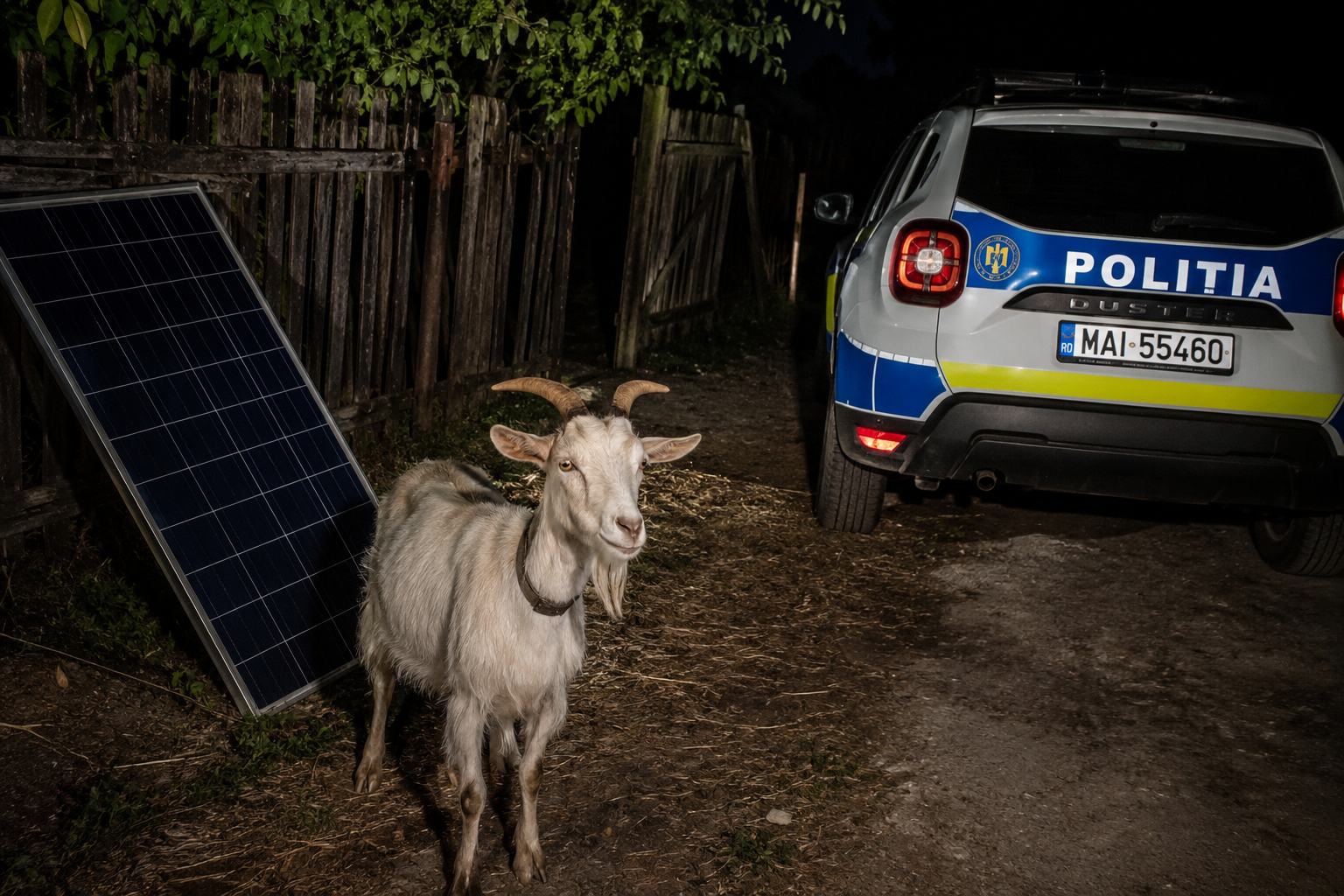 După gratii pentru o capră și un panou fotovoltaic. Doi sibieni au dat lovitura într-o gospodărie agricolă
