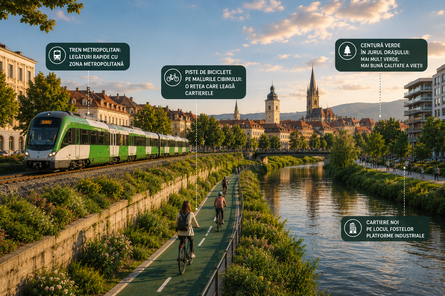 Cum va arăta Sibiul în 2036? Pariurile Primăriei și transformările din noul Plan Urbanistic General