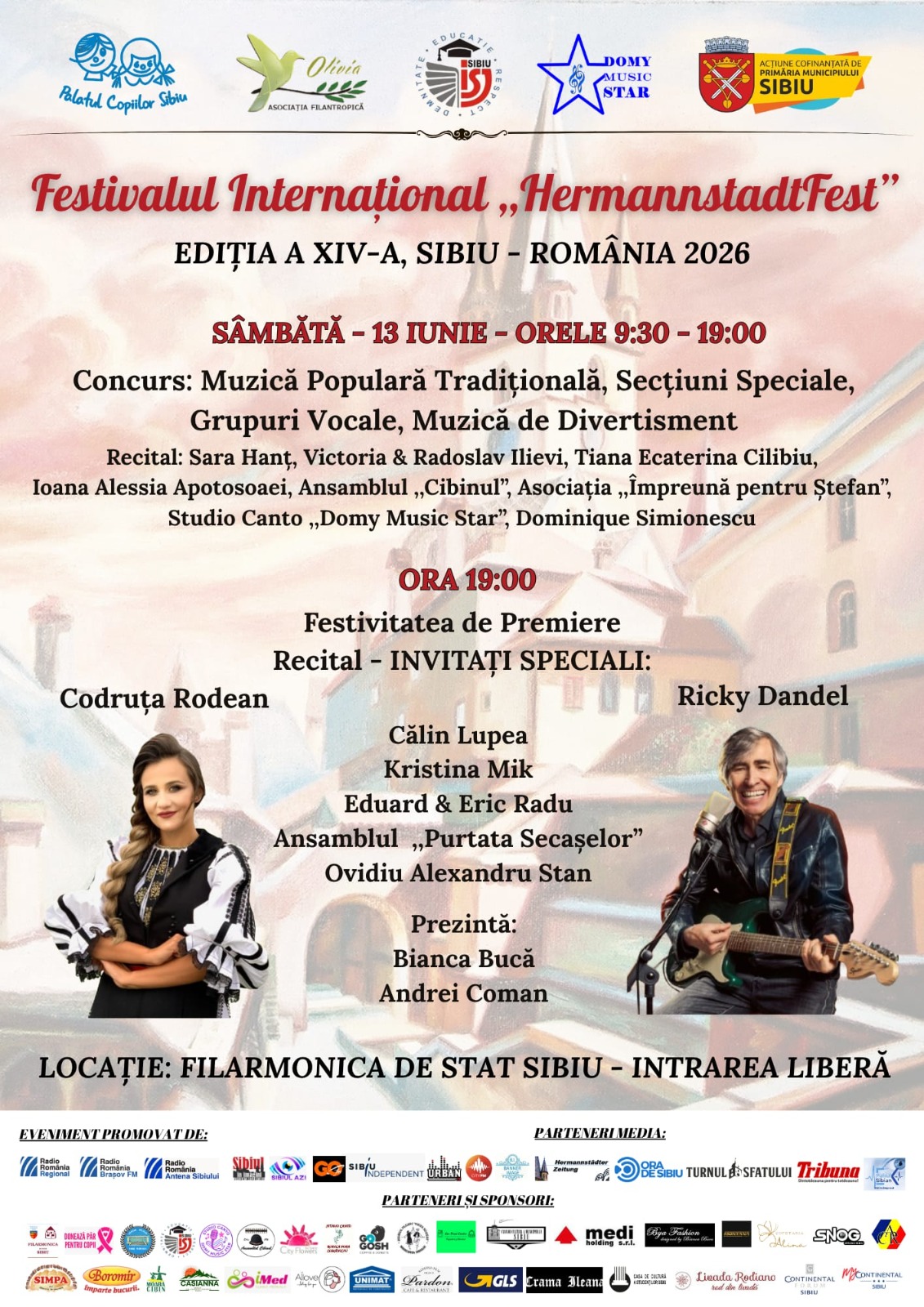 Ricky Dandel cântă la HermannstadtFest 2026