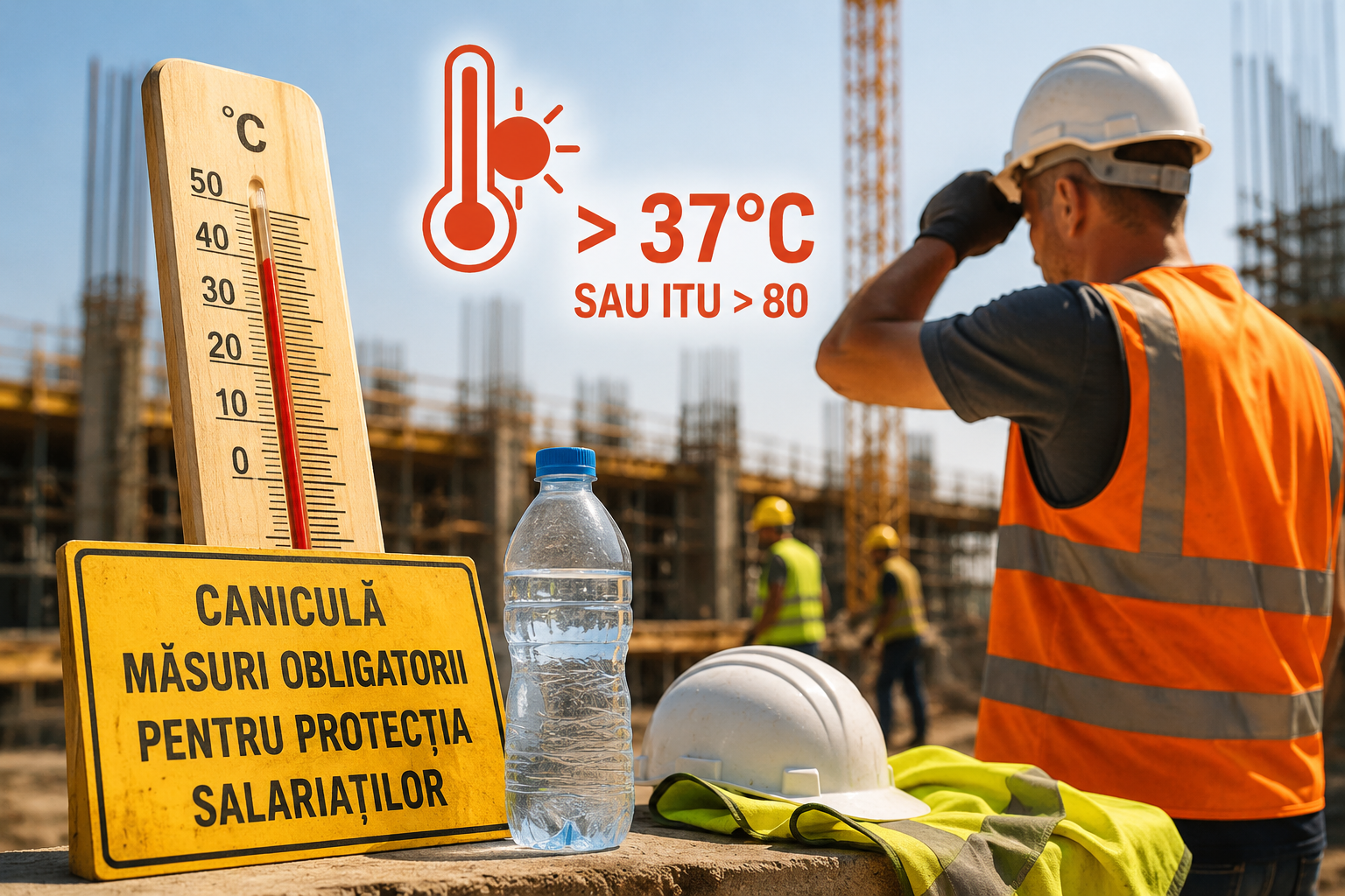 ITM Sibiu: Angajatorii sunt obligați să ia măsuri pentru protejarea salariaților în perioadele de caniculă
