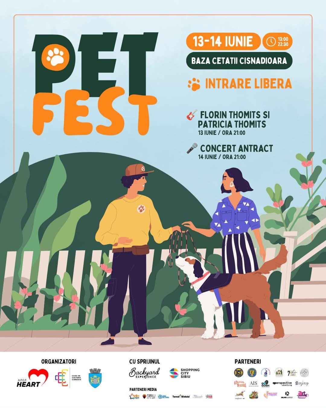Pet Fest revine la Cisnădioara. Două zile dedicate iubitorilor de animale, cu demonstrații, concursuri și concerte