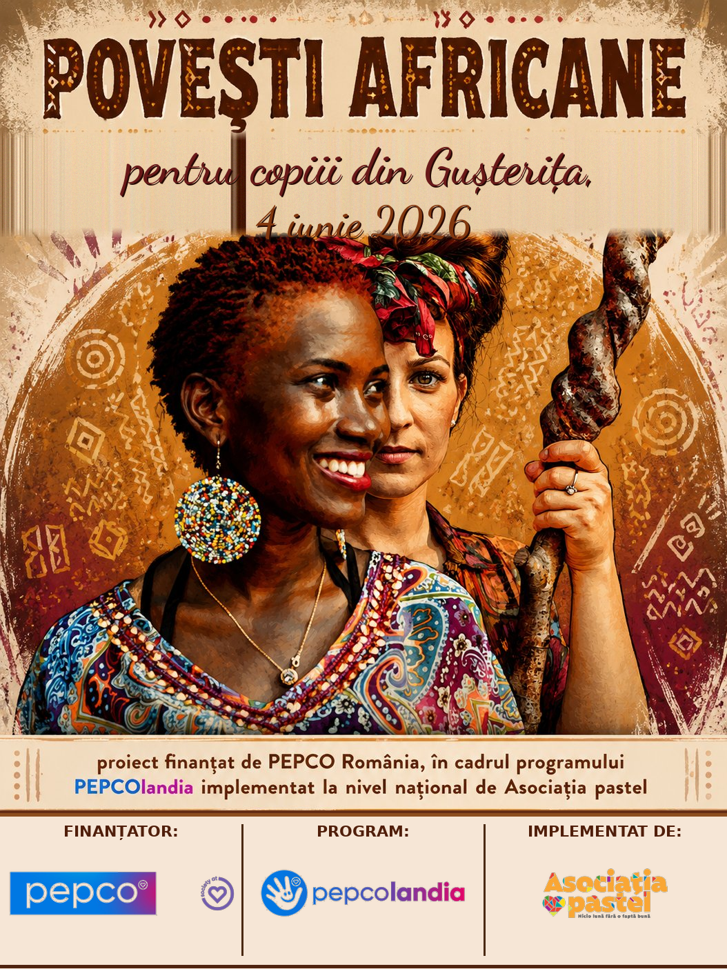 Copiii din Gușterița descoperă Africa prin teatru. Peste 100 de elevi vor asista la spectacolul „Povești africane”