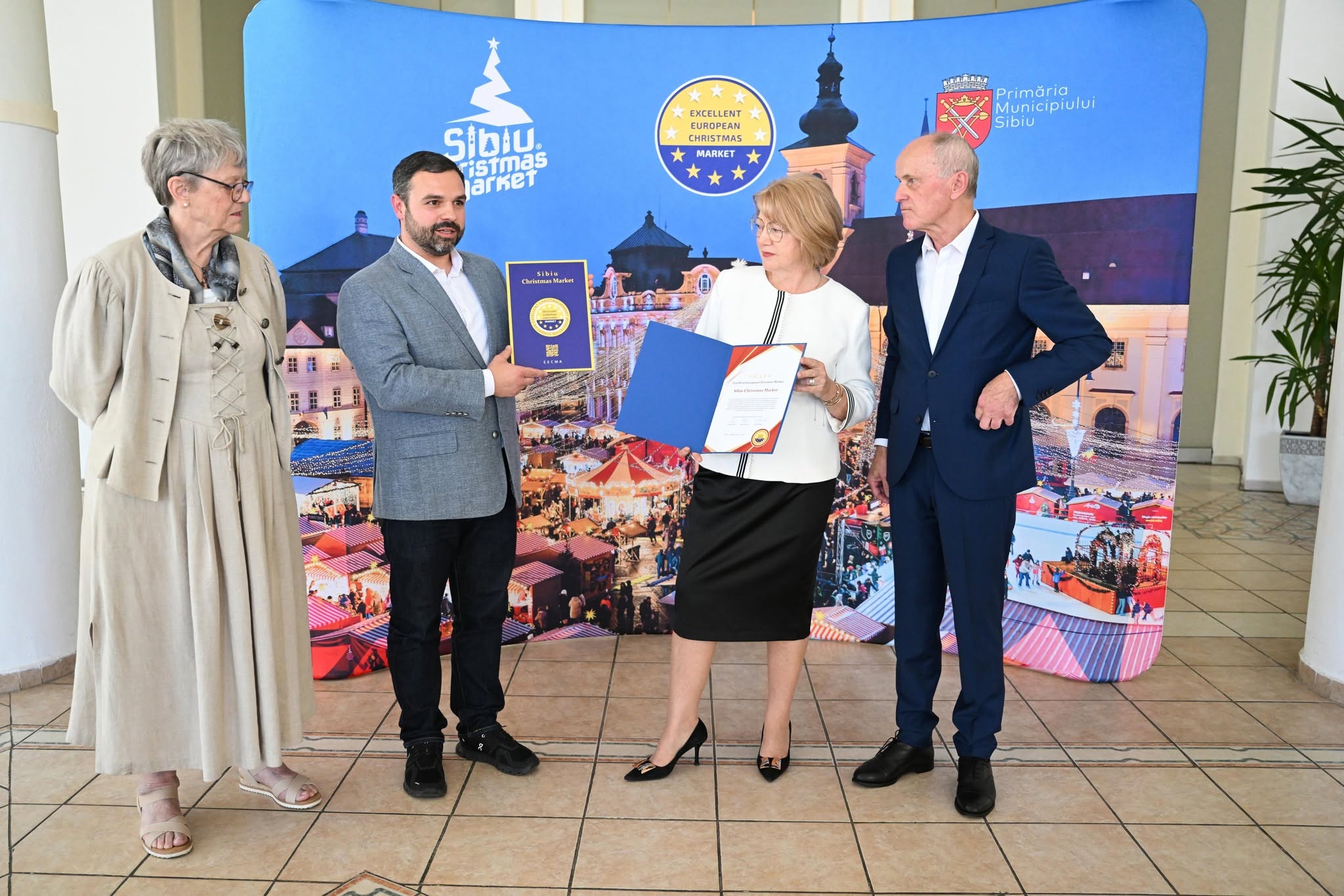 Târgul de Crăciun din Sibiu, recunoscut la nivel european. A primit distincția „Excellent European Christmas Market”
