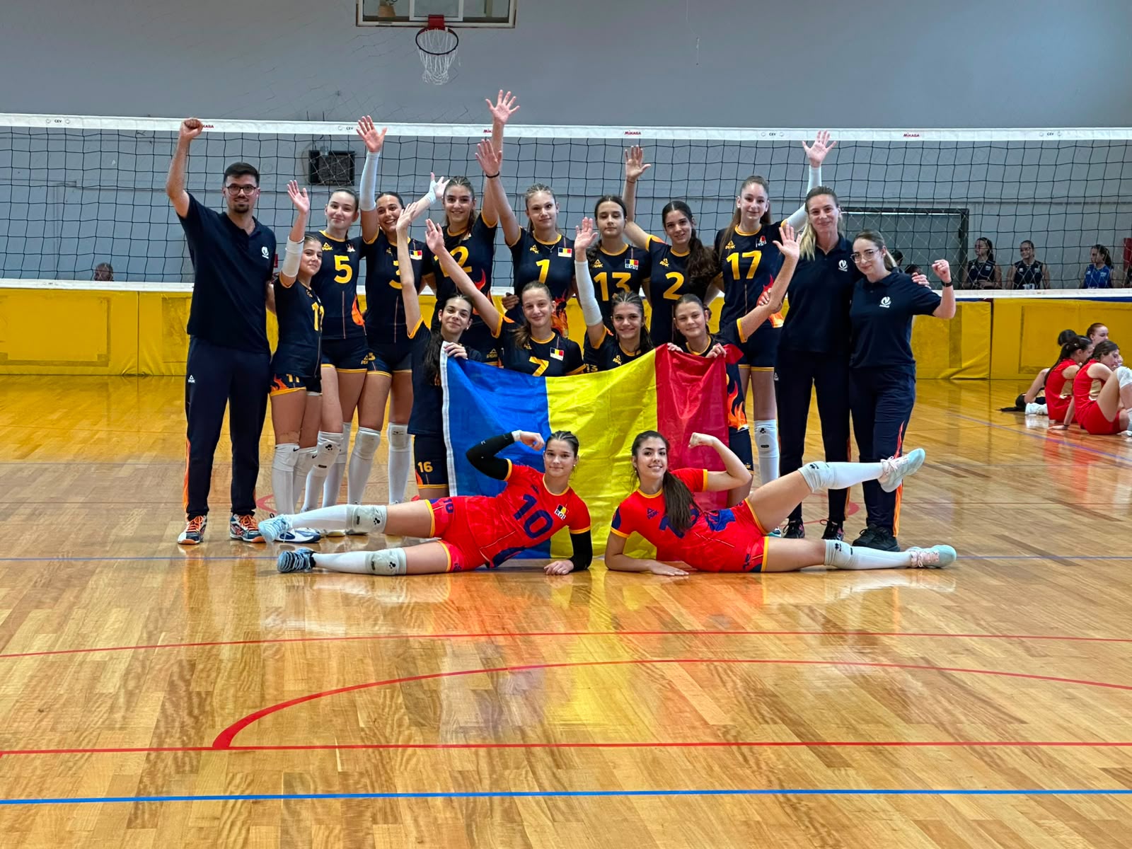 Sibianca Adela Vasilescu, căpitanul României U16 la Campionatul Balcanic de volei feminin. “Tricolorele”, aproape de medalii