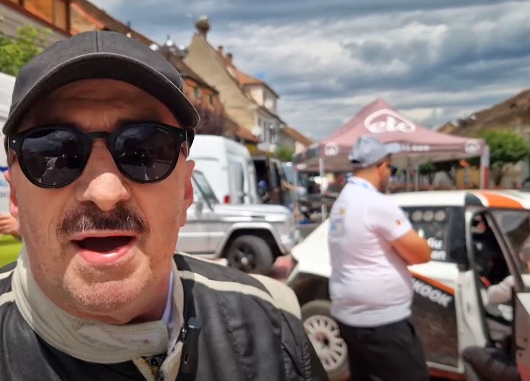 Romică Ţociu la shakeown-ul de dinaintea Raliului Sibiului Bilstein: ”Încă îmi tremură picioarele”