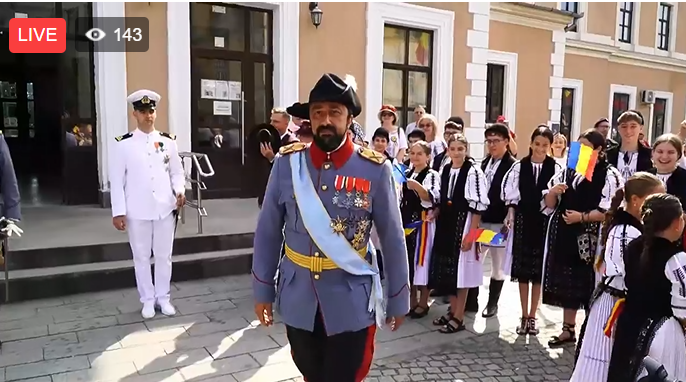 VIDEO LIVE: CENTENAR – Reconstituirea vizitei Regelui Ferdinand I și a Principelui Nicolae la Sibiu