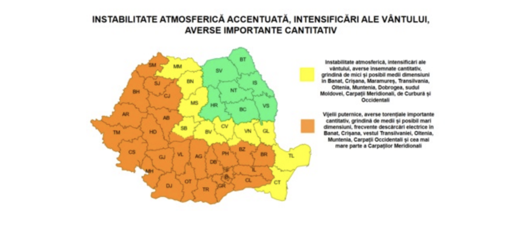 Sibiu, sub avertizări meteo: caniculă, vijelii și grindină în următoarele două zile