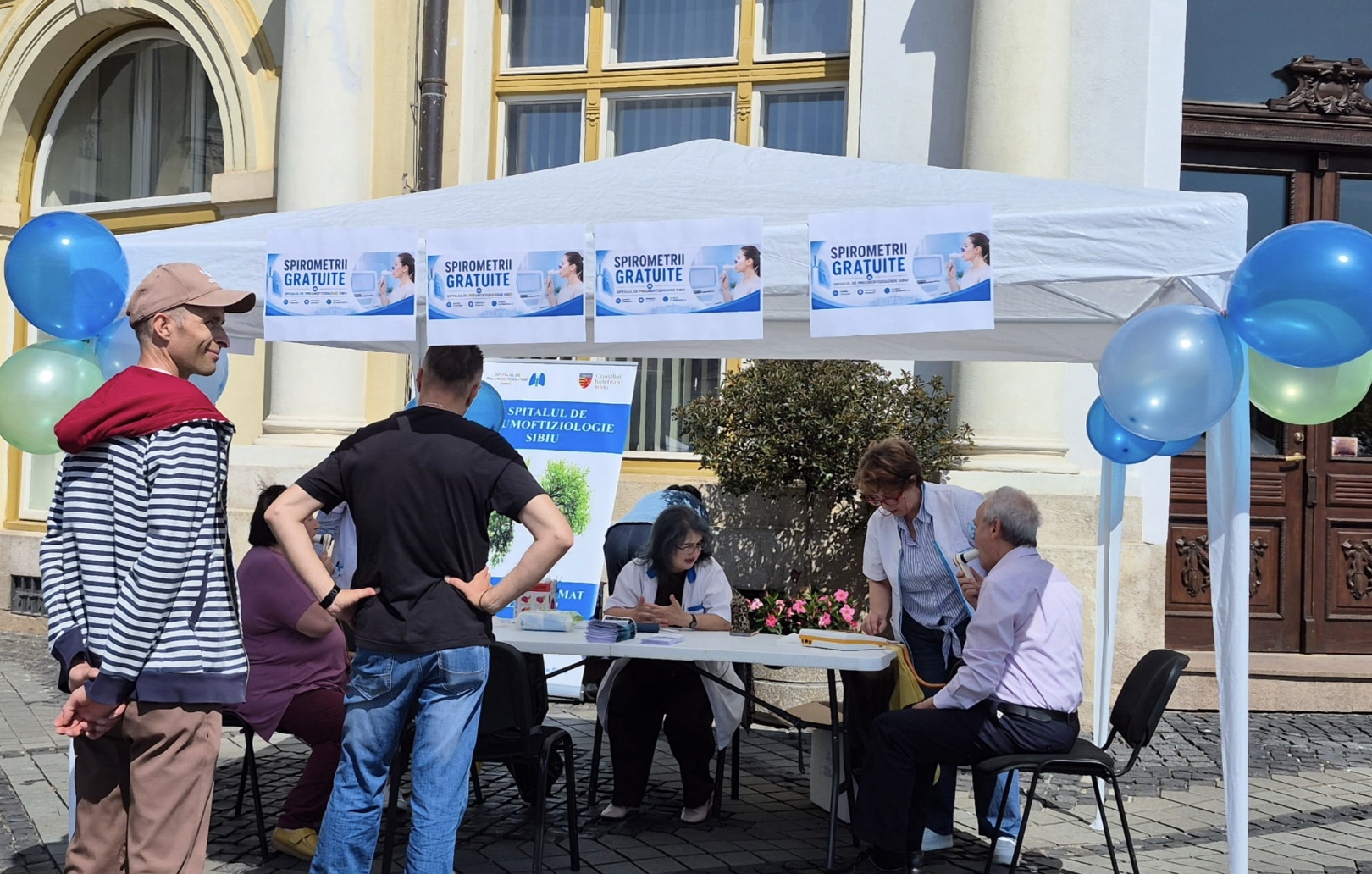 Spirometrii gratuite. Spitalul de Pneumoftiziologie Sibiu marchează Ziua Mondială a Cancerului Bronhopulmonar