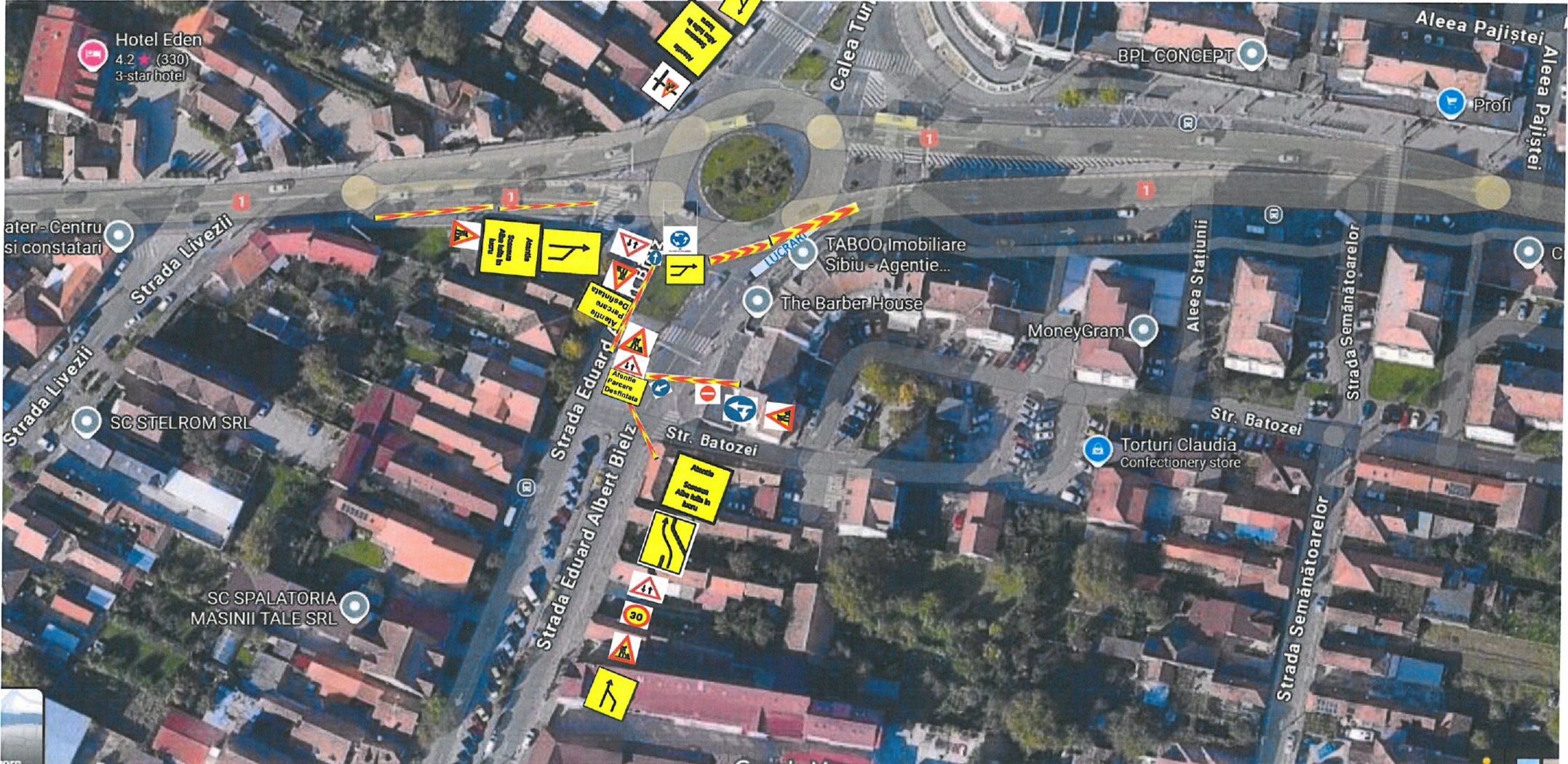 Noi restricții în trafic pentru lucrări la rețelele de apă și canalizare, pe patru străzi din Sibiu