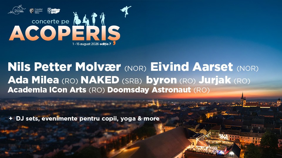 „Concerte pe Acoperiș” transformă din nou terasa Filarmonicii într-o scenă de festival