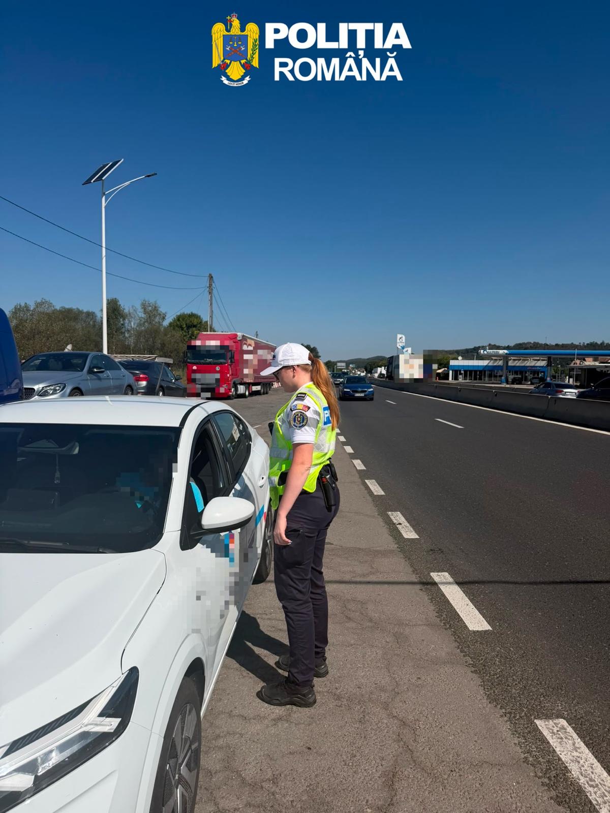 Razie pe DN 1, în județul Sibiu: 188 de amenzi și cinci permise reținute