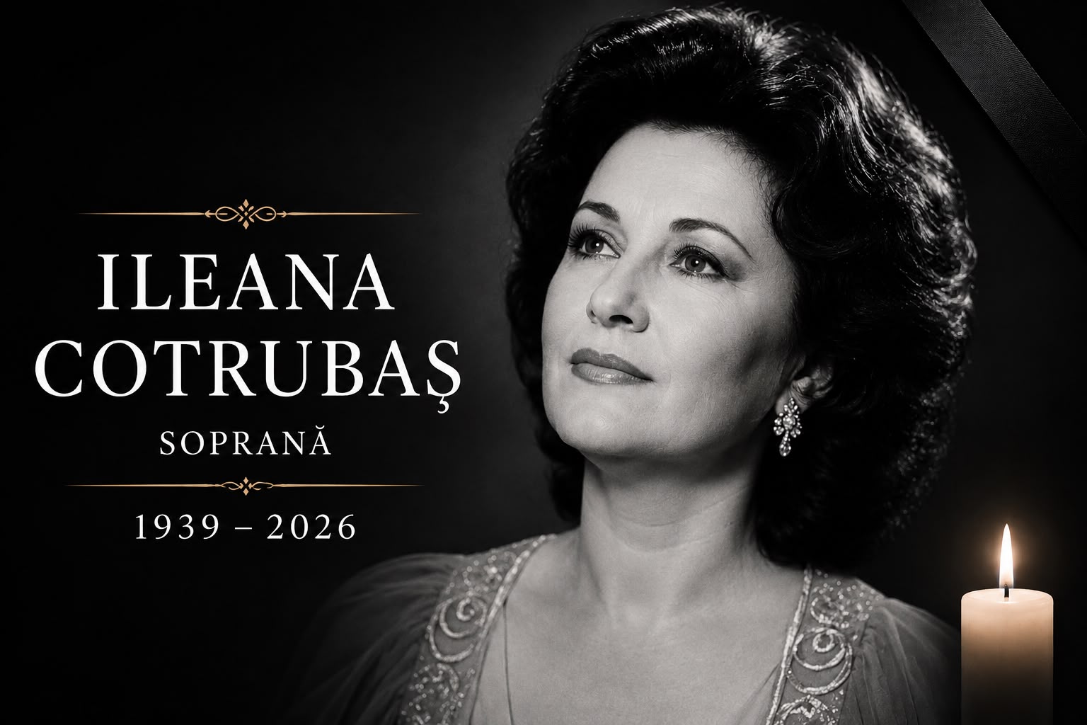 A murit soprana Ileana Cotrubaș, una dintre marile voci ale operei românești
