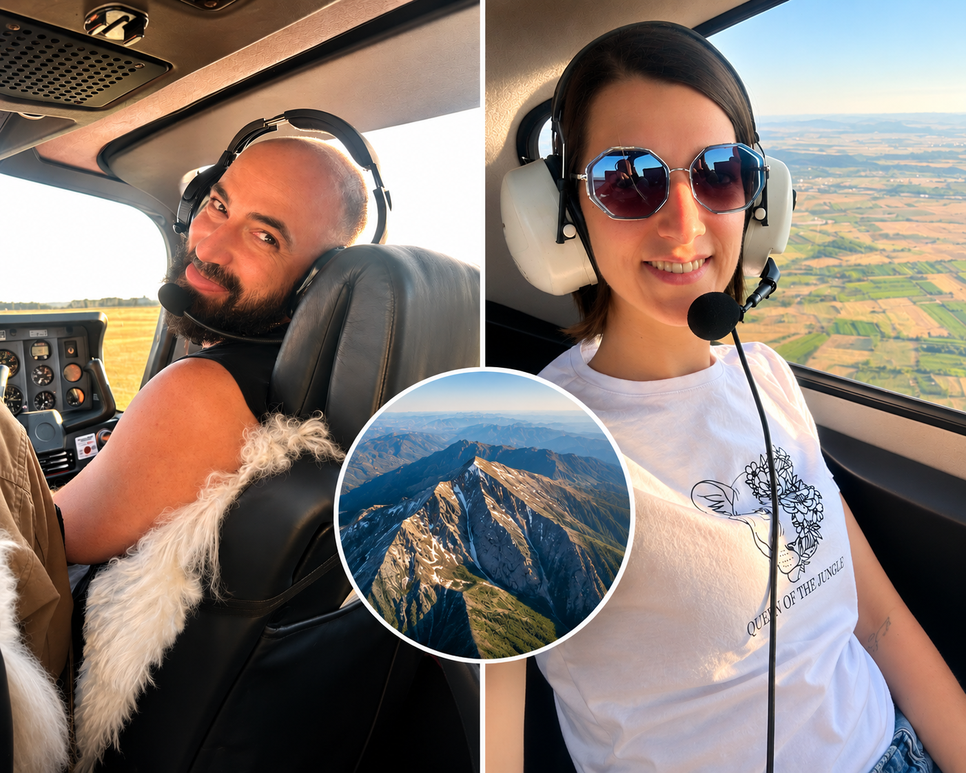Cerere de căsătorie în avion, deasupra Vârfului Suru