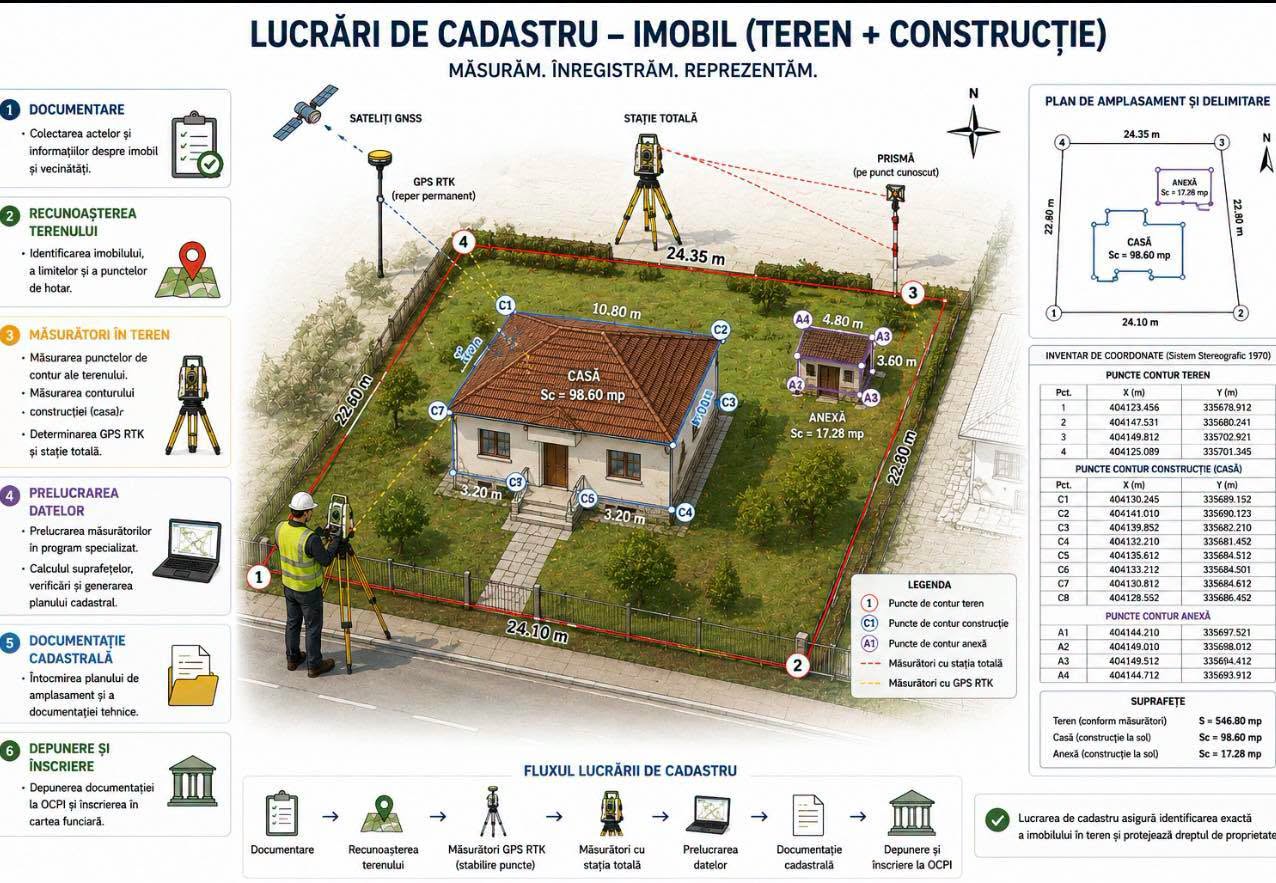 SADU: Va fi demarată cea mai amplă acţiune de cadastru imobiliar