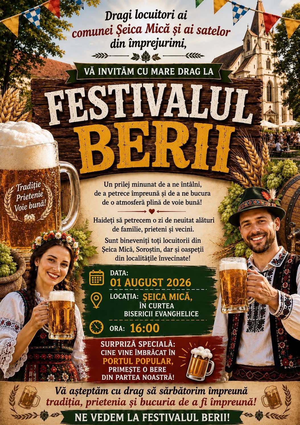 ŞEICA MICĂ: Prima ediție a Festivalului Berii, are loc în acest weekend