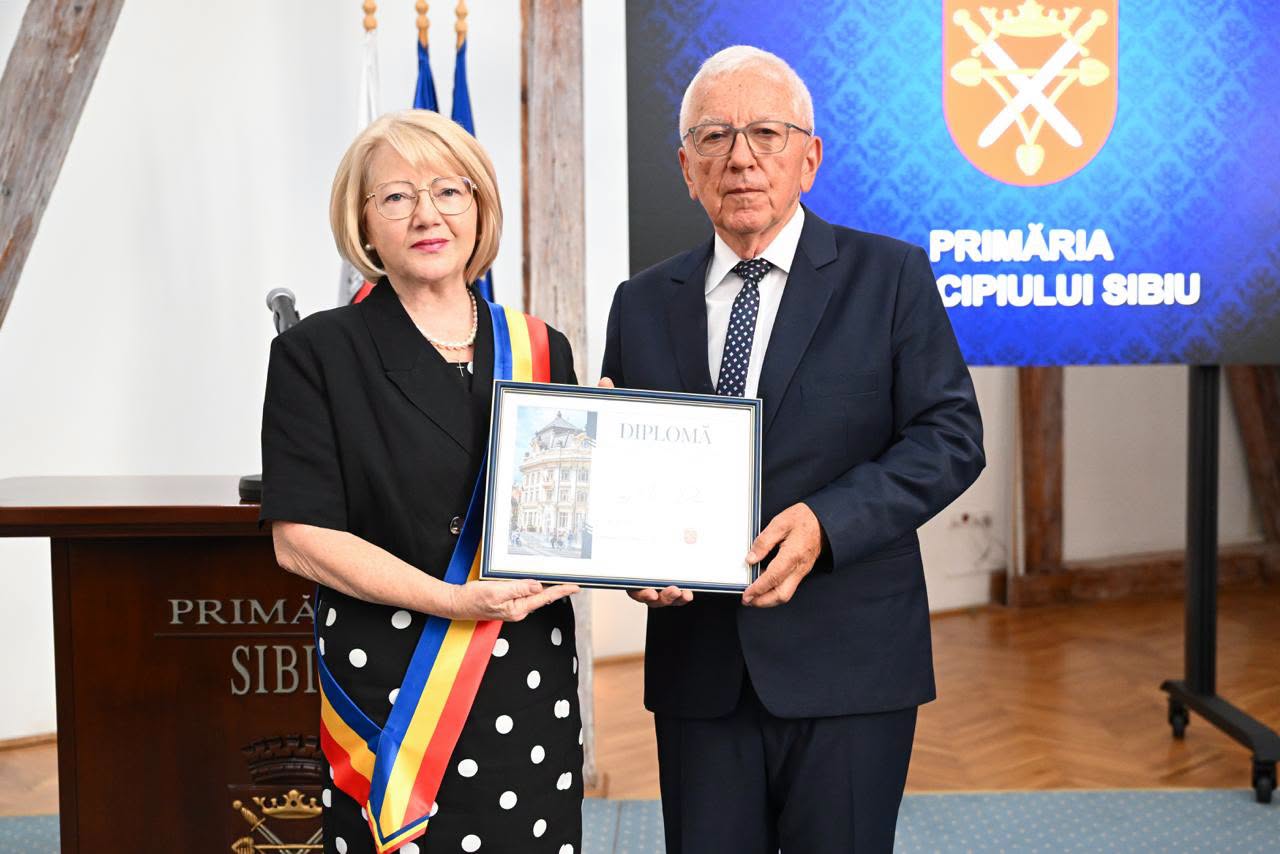 Ioan Deac a primit cheia Sibiului. Președintele CA al Compa, desemnat Cetățean de Onoare al orașului