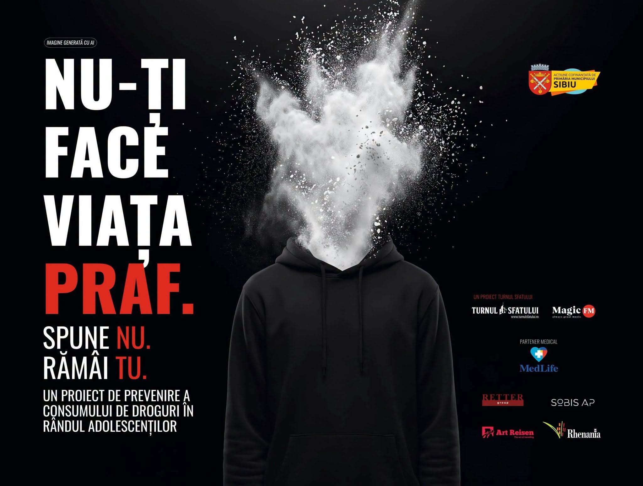 „Spune NU. Rămâi TU!” – proiect de prevenție privind consumul de droguri, pentru liceenii din Sibiu
